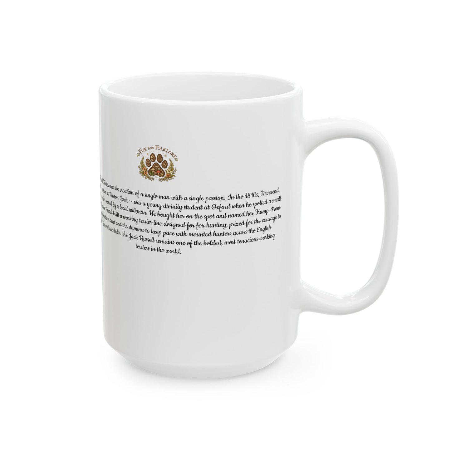Jack Russell Terrier Coffee Mug — Vintage Breed Art & History Gift (11oz/15oz)