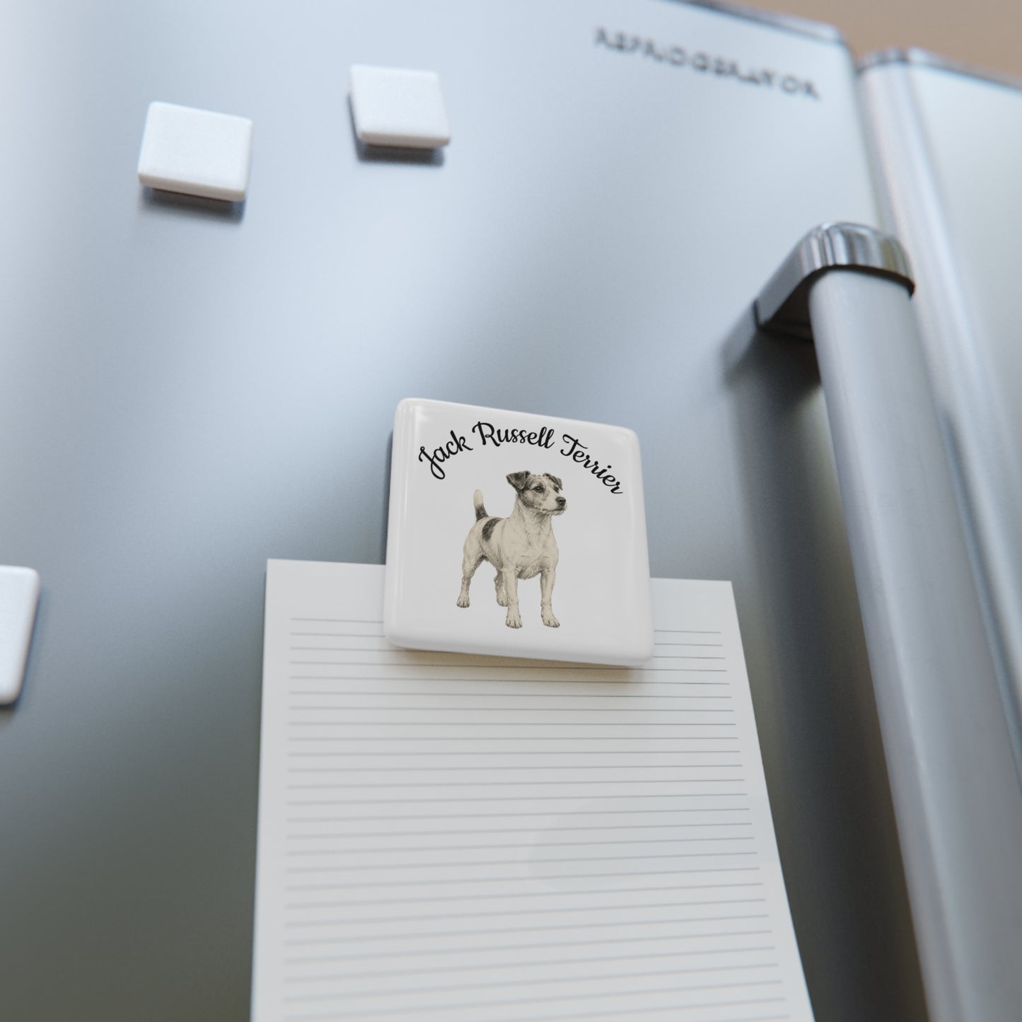 Jack Russell Terrier Fridge Magnet — Vintage Breed Art & Facts