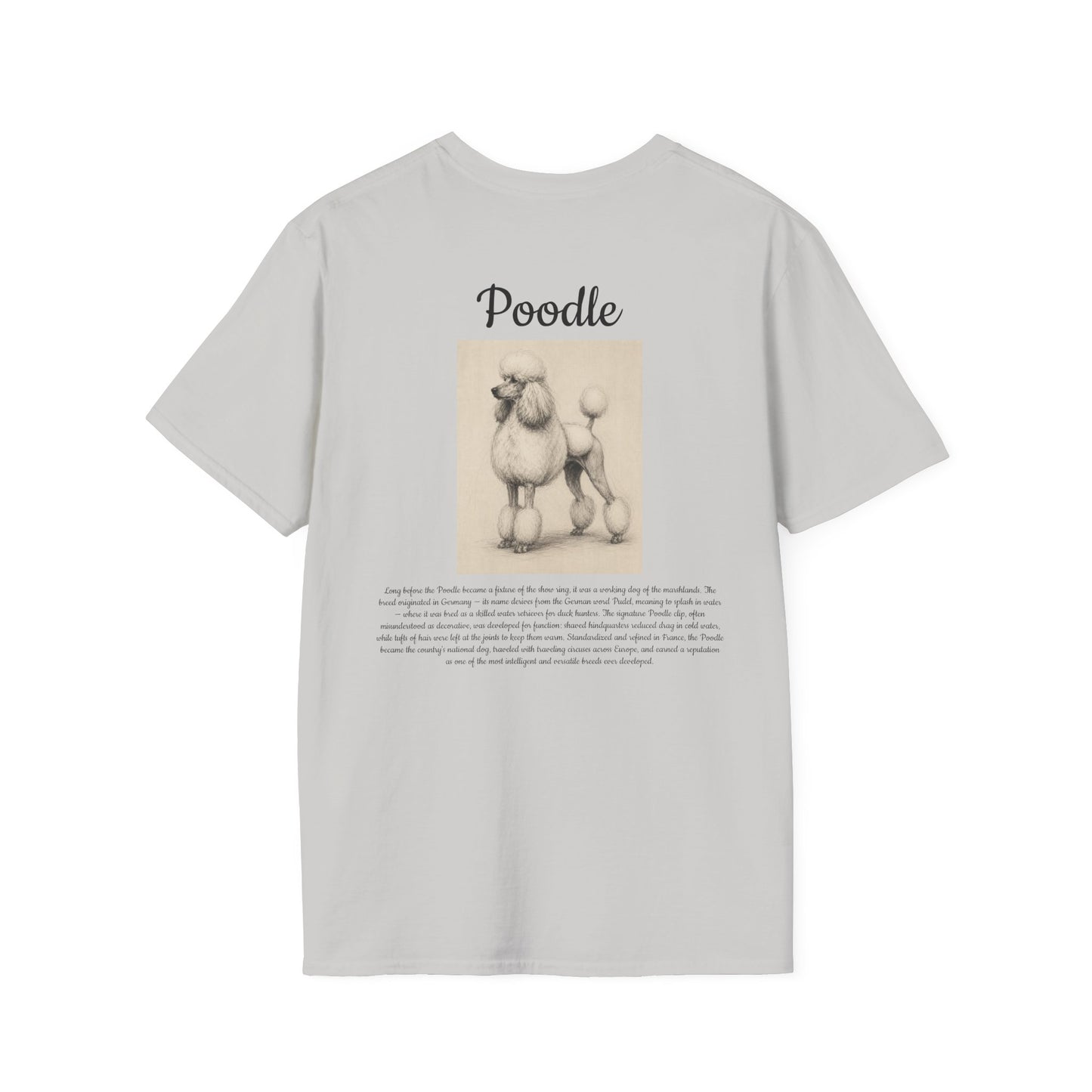 Poodle T-Shirt — Vintage Breed Art & History Gift