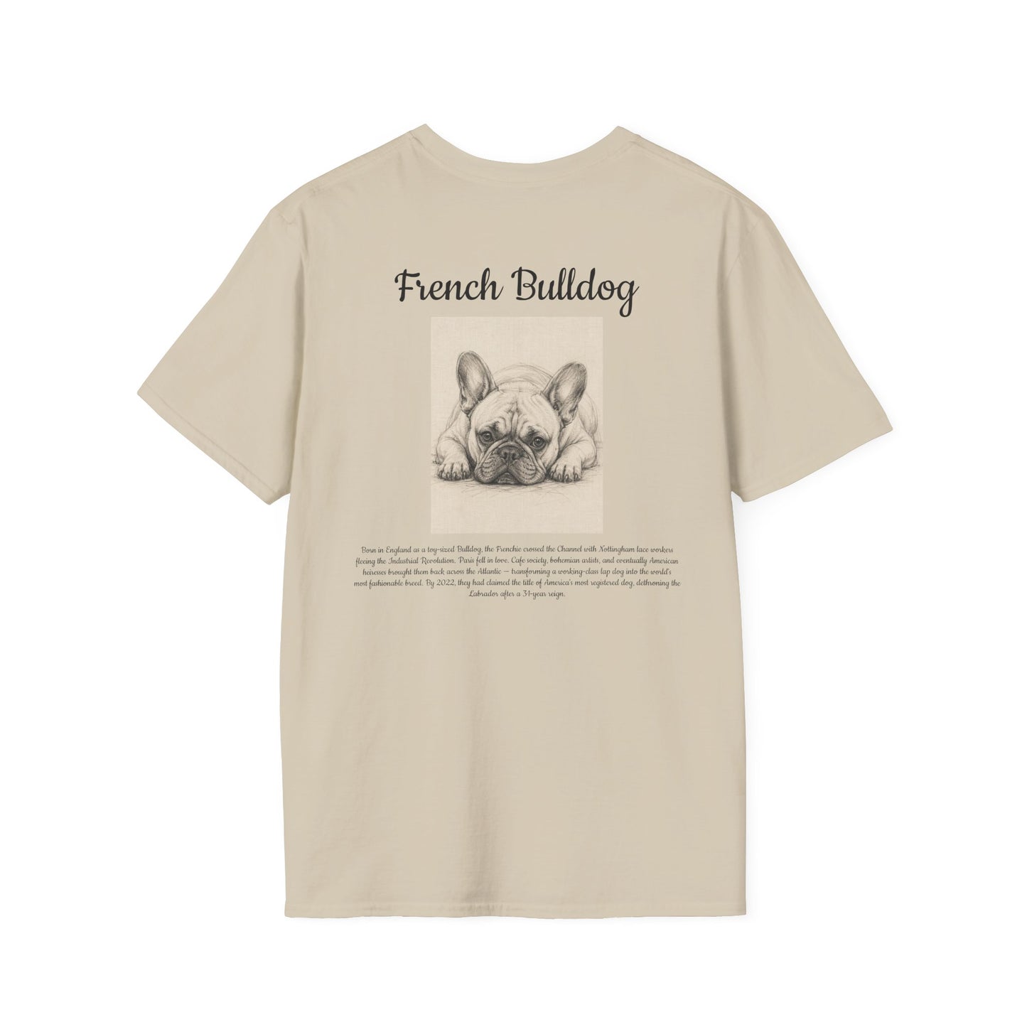 French Bulldog T-Shirt — Vintage Breed Art & History Gift