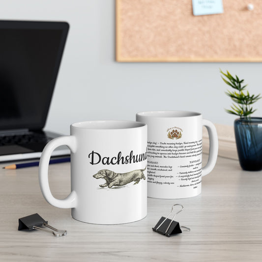 Dachshund Ceramic Mug —Dog Lover Gift (11oz/15oz)