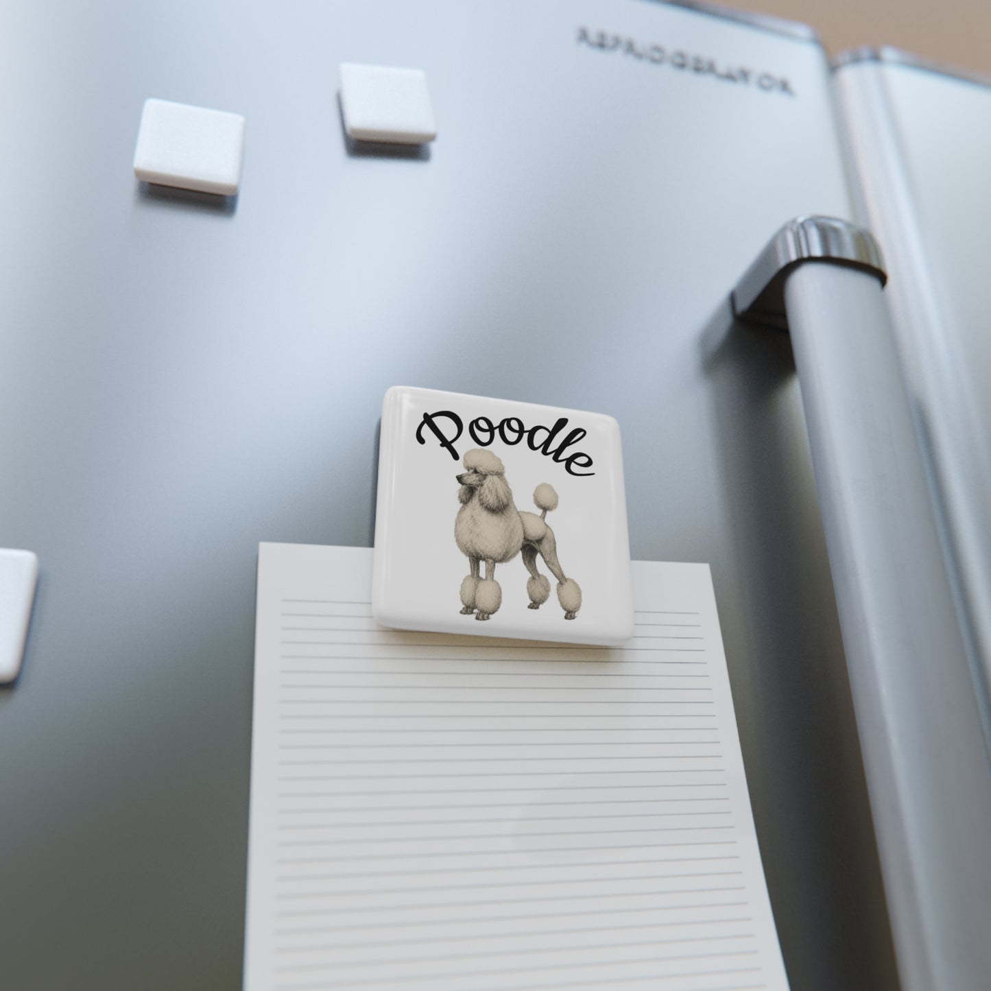 Poodle Fridge Magnet — Vintage Breed Art