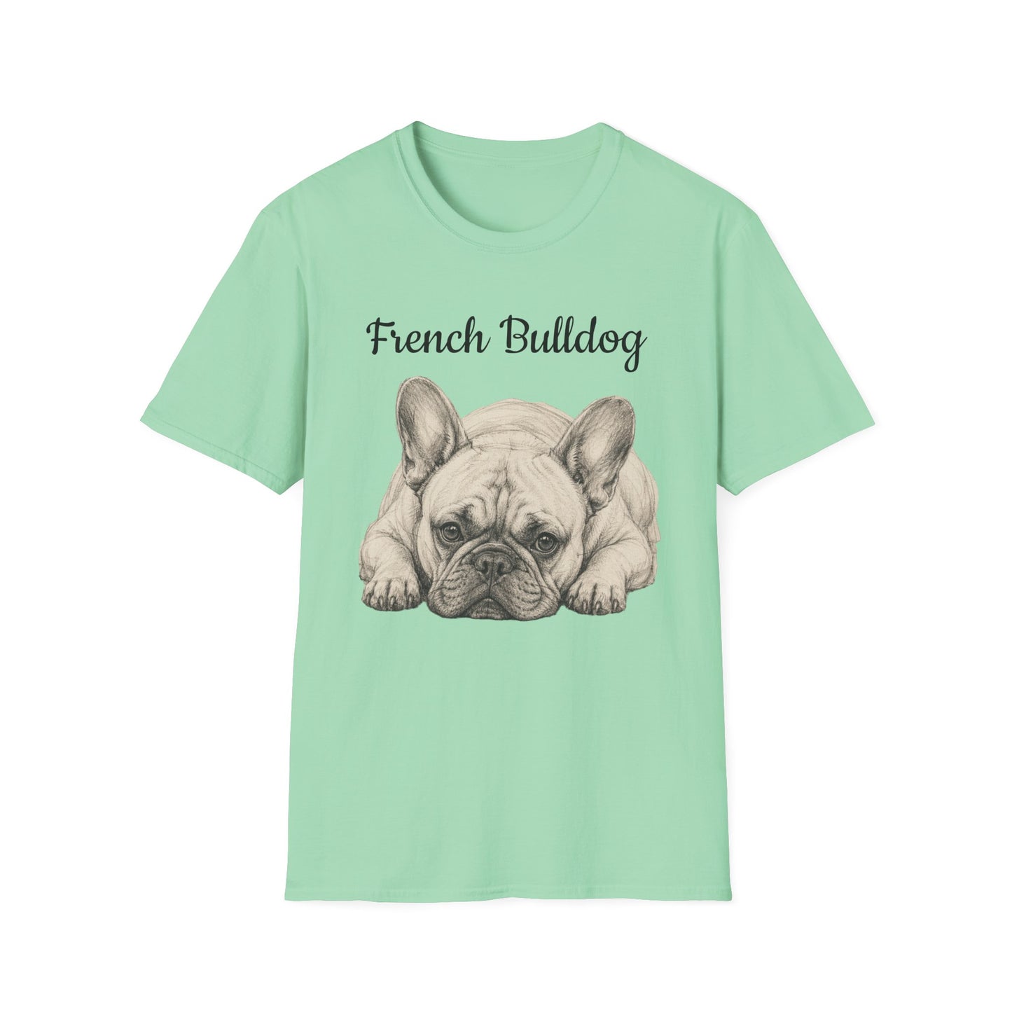 French Bulldog T-Shirt — Vintage Illustration Paw Print Tee