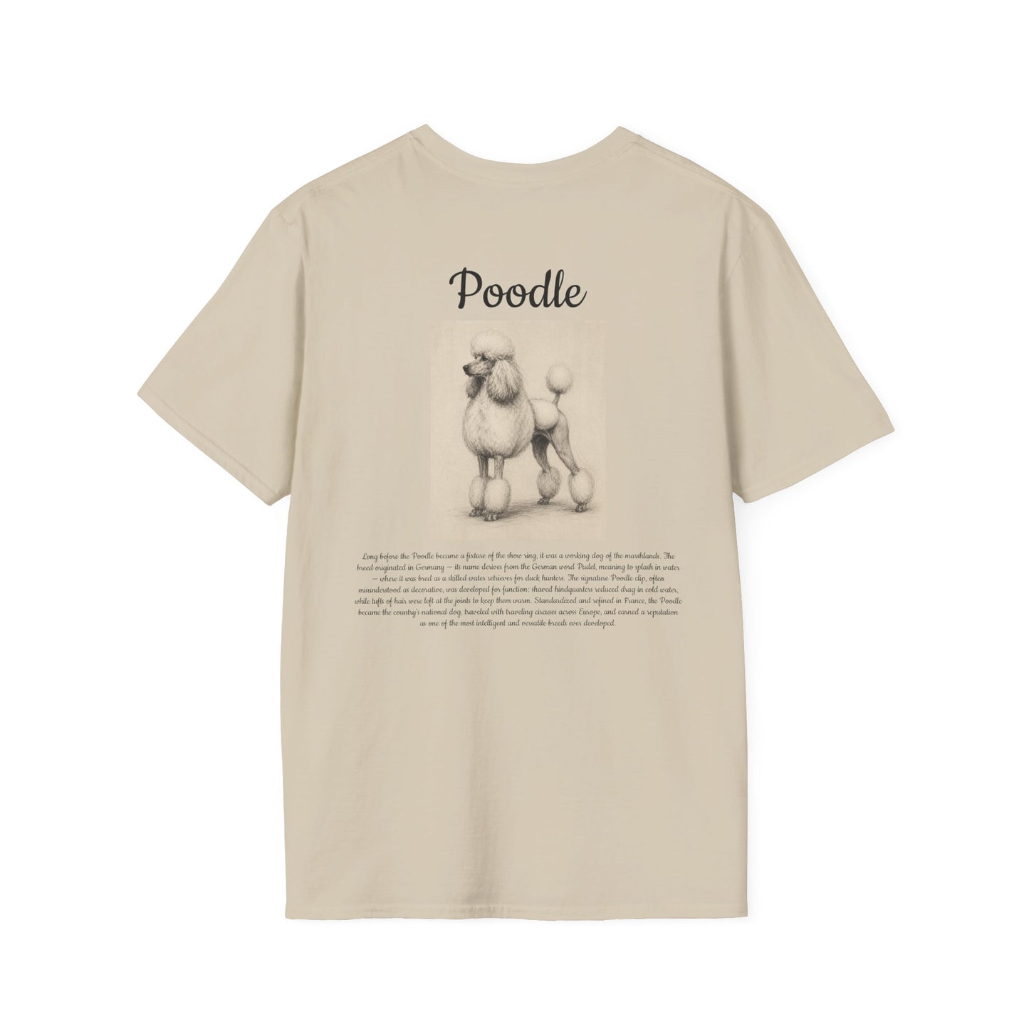 Poodle T-Shirt — Vintage Breed Art & History Gift