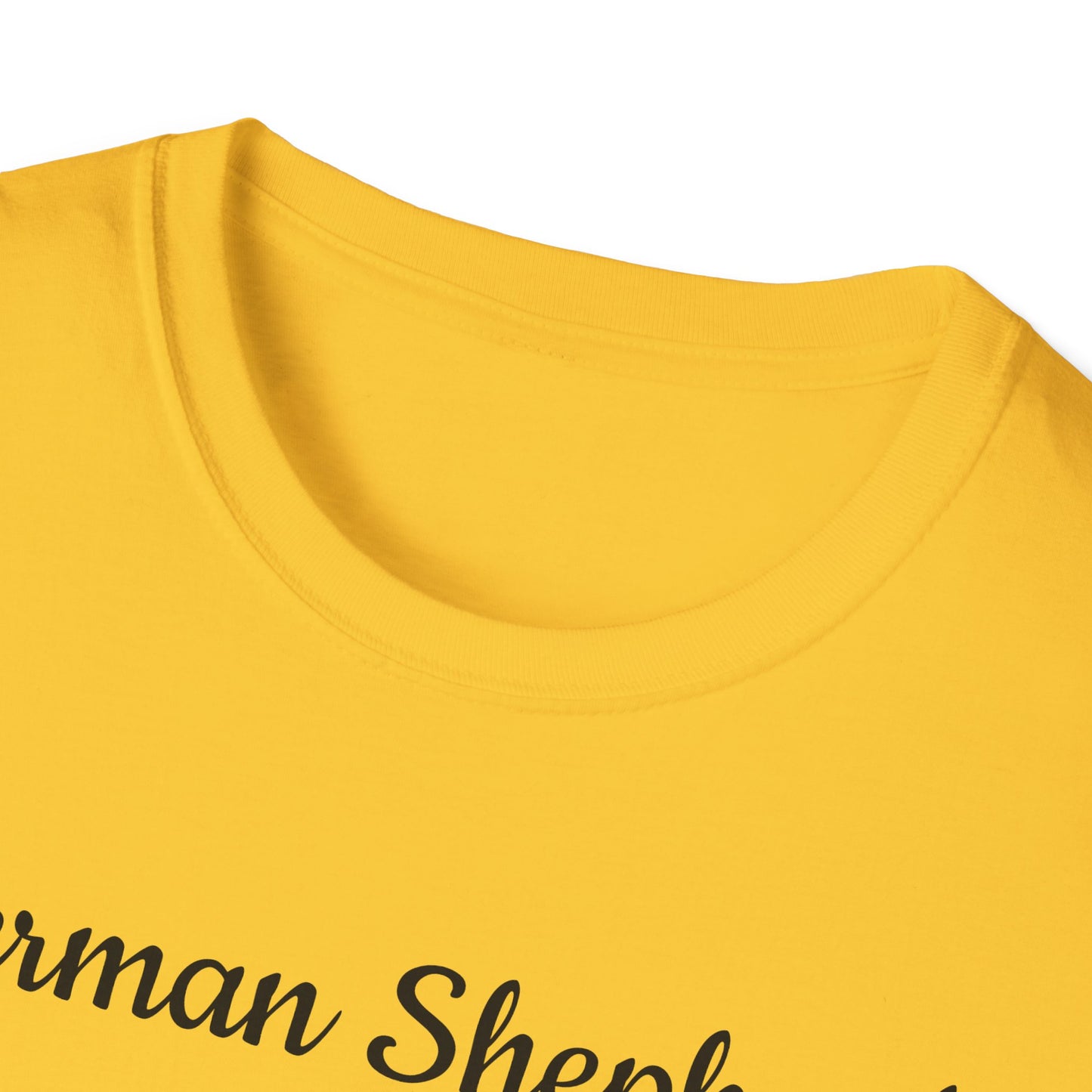 German Shepherd T-Shirt — Realistic Portrait & Breed Story Tee