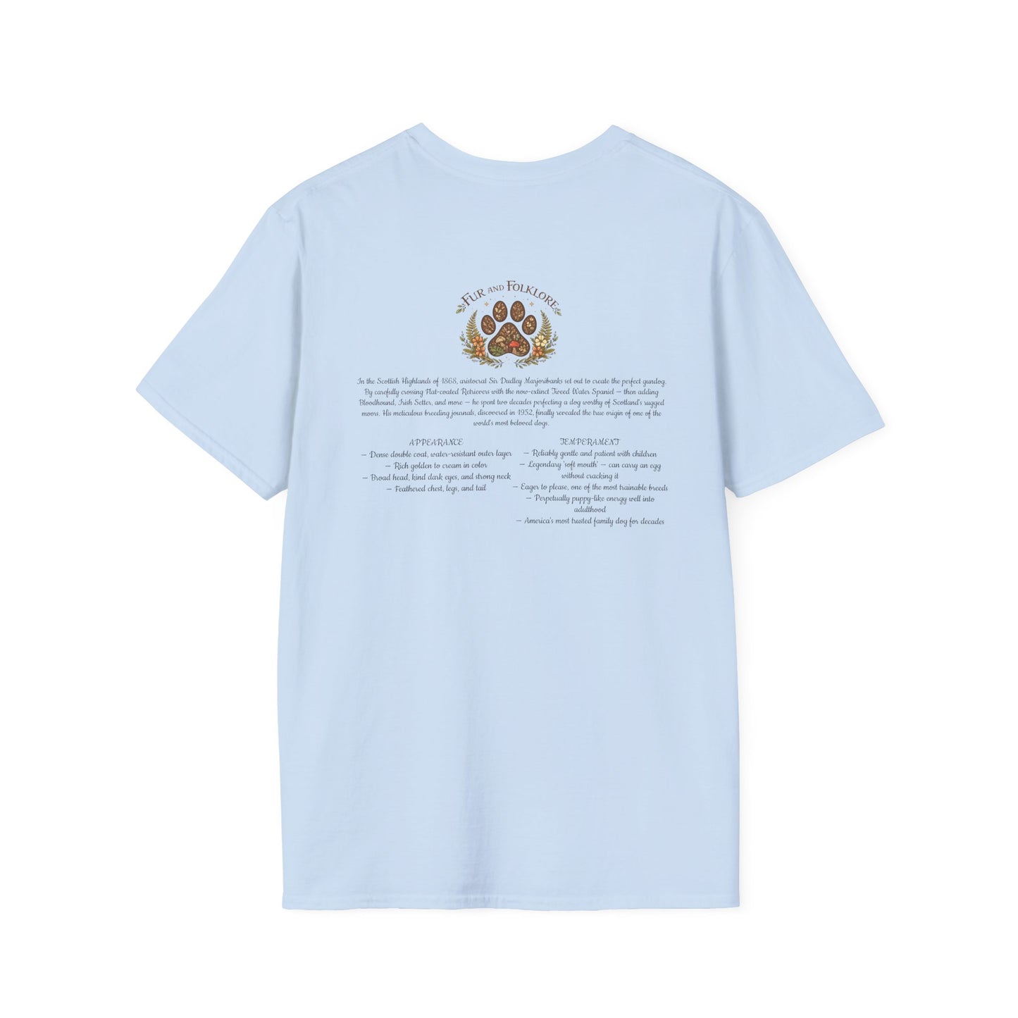 Golden Retriever T-Shirt — Vintage Breed Art & History Gift