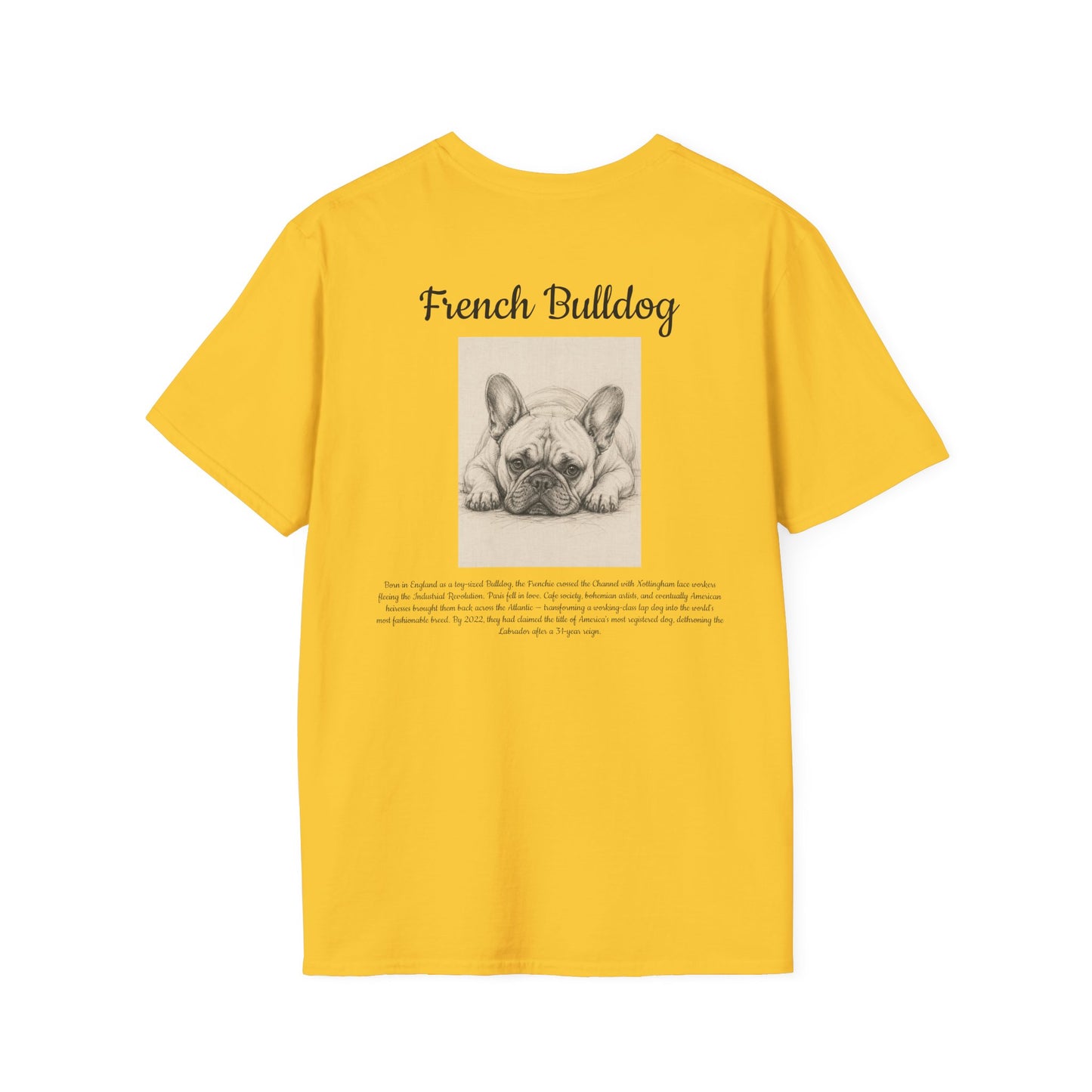 French Bulldog T-Shirt — Vintage Breed Art & History Gift