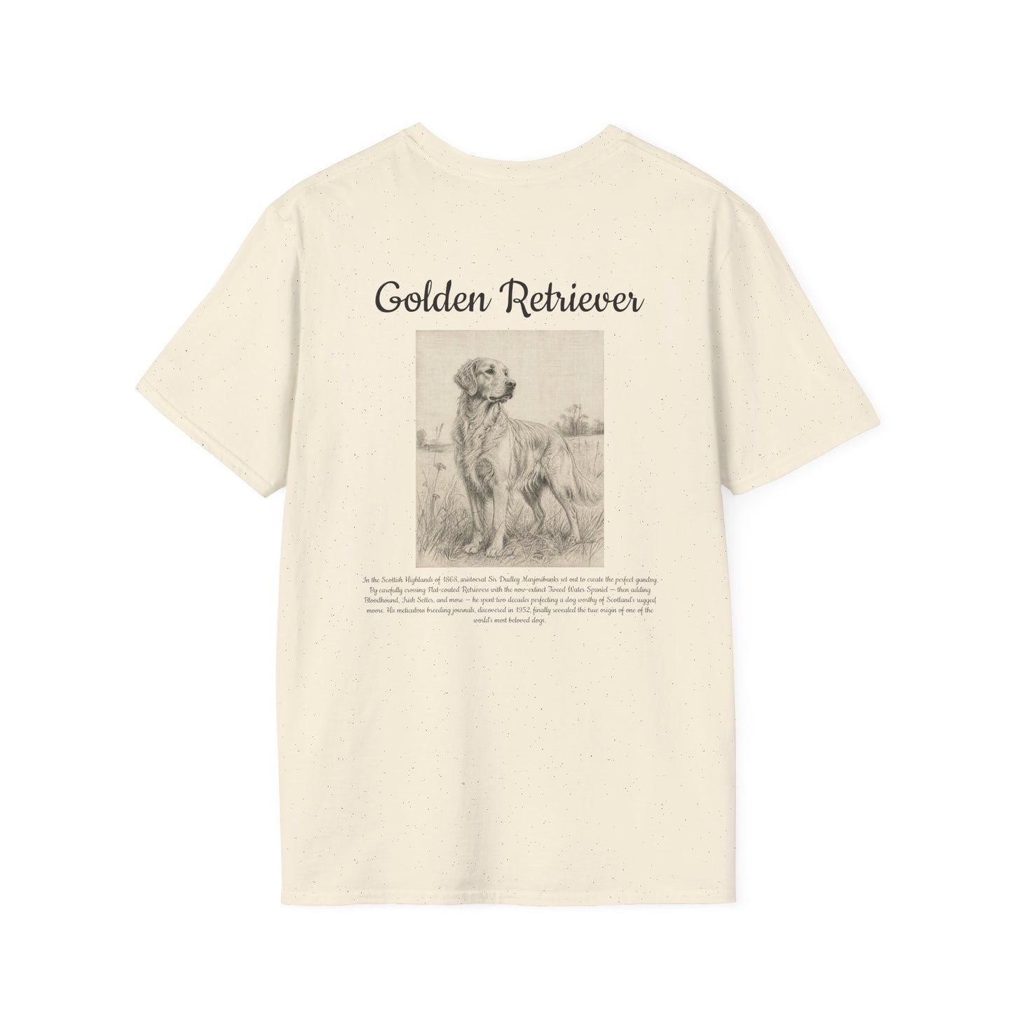 Golden Retriever T-Shirt — Vintage Sketch Breed Tee