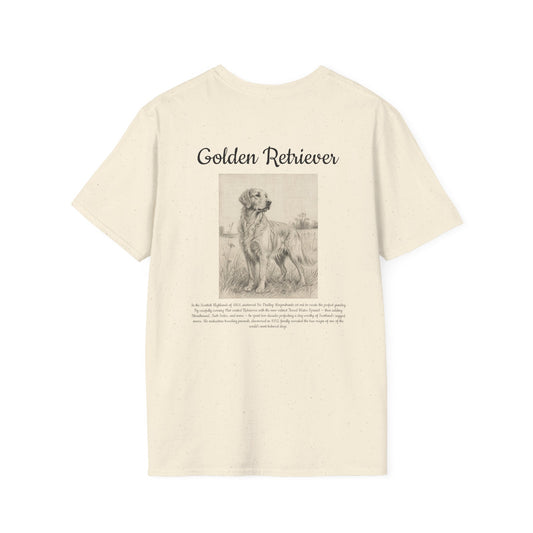 Golden Retriever T-Shirt — Vintage Sketch Breed Tee