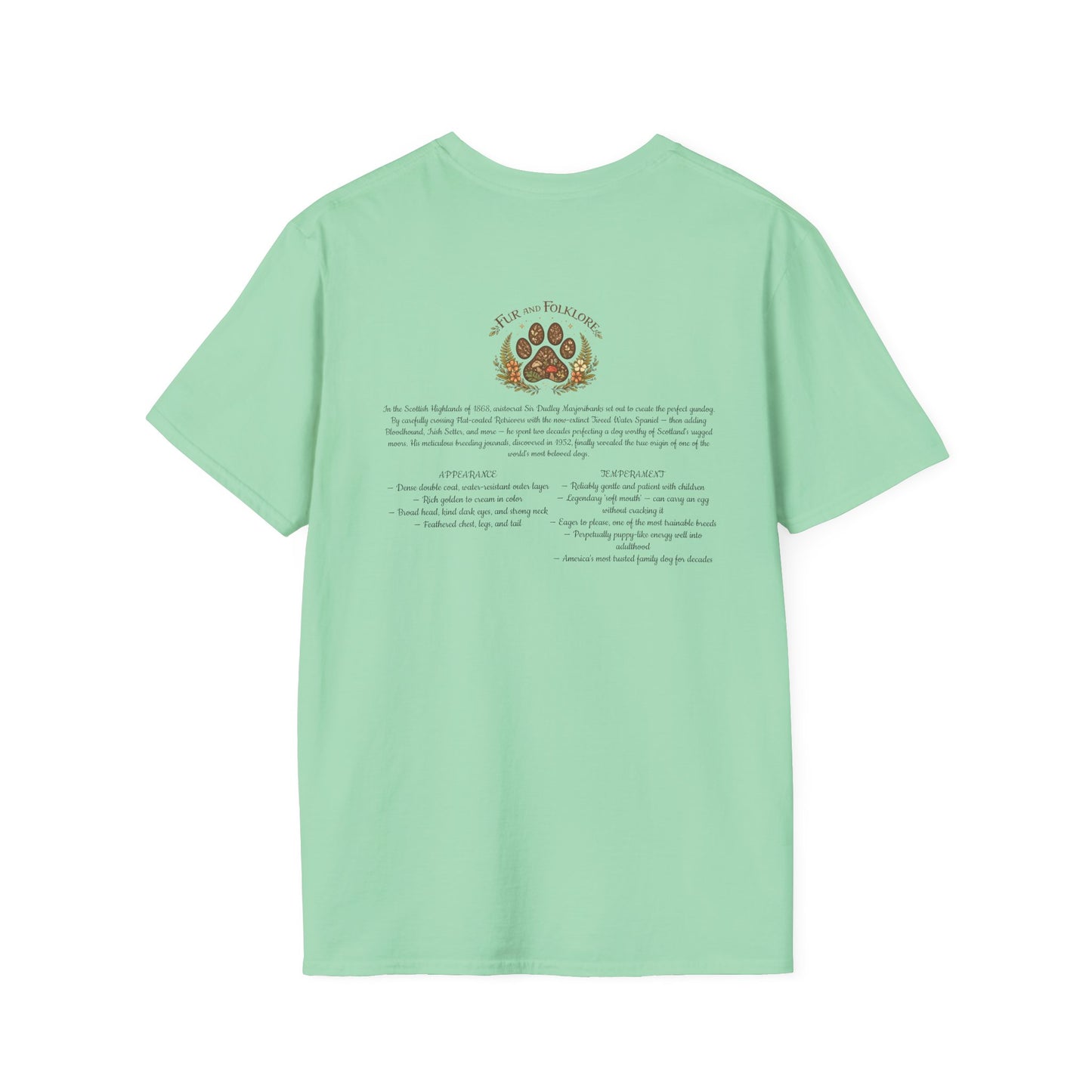 Golden Retriever T-Shirt — Vintage Breed Art & History Gift