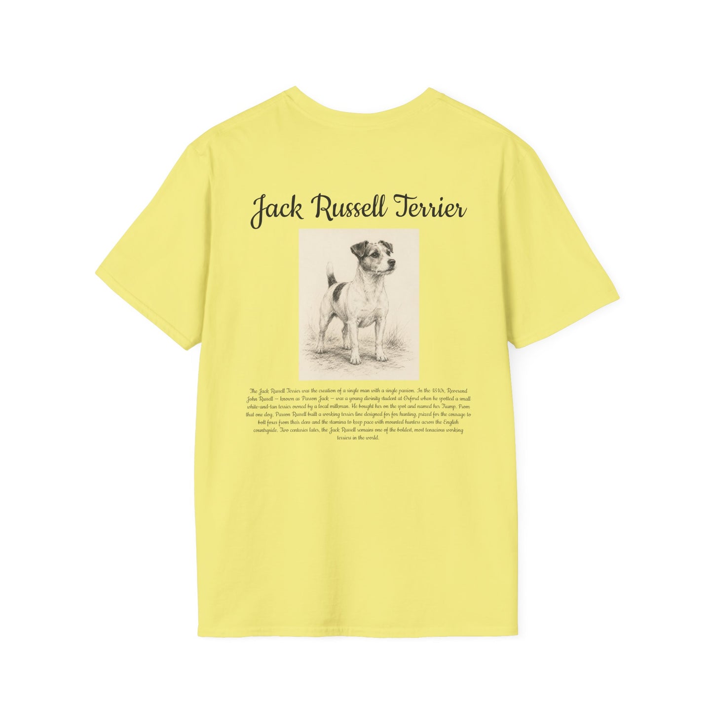Jack Russell Terrier T-Shirt — Vintage Breed Art & History Gift