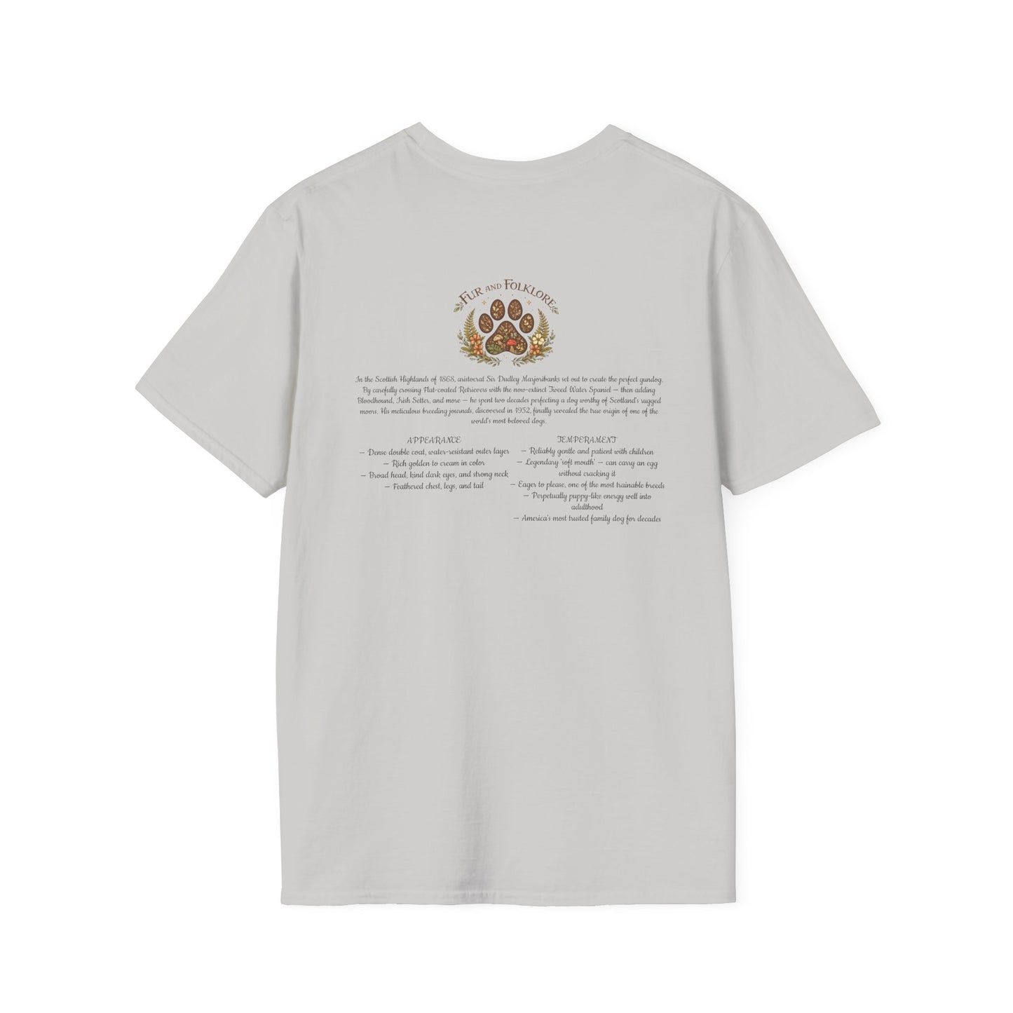 Golden Retriever T-Shirt — Vintage Breed Art & History Gift