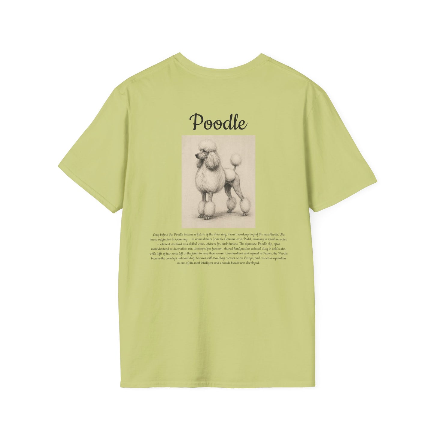 Poodle T-Shirt — Vintage Breed Art & History Gift