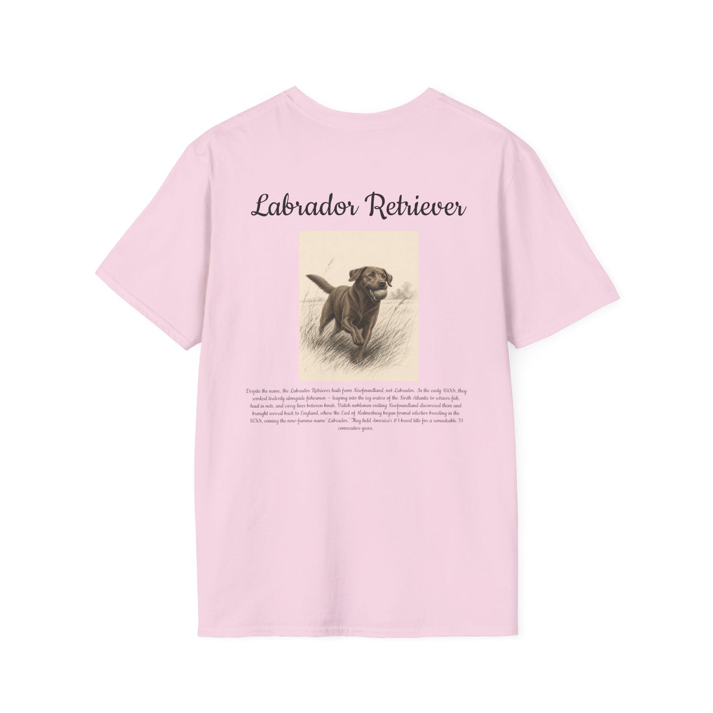Labrador Retriever T-Shirt — Vintage Portrait Breed Tee