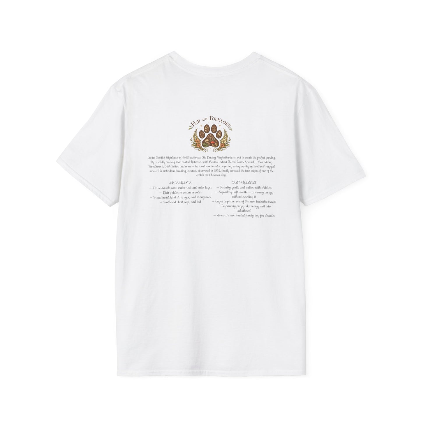 Golden Retriever T-Shirt — Vintage Breed Art & History Gift