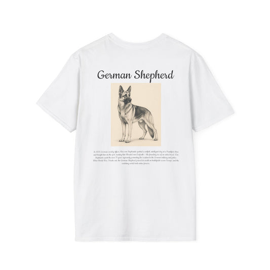 German Shepherd T-Shirt — Vintage Breed Art & History Gift