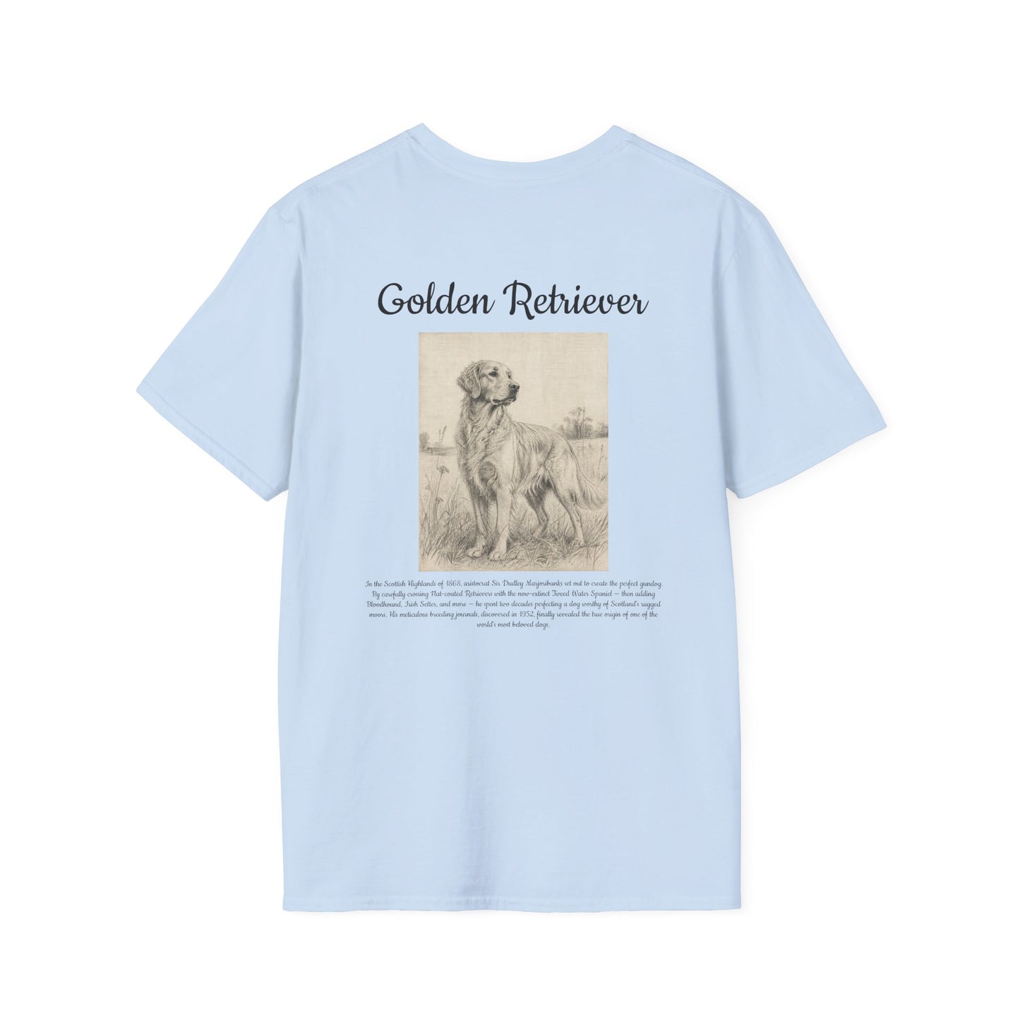 Golden Retriever T-Shirt — Vintage Sketch Breed Tee