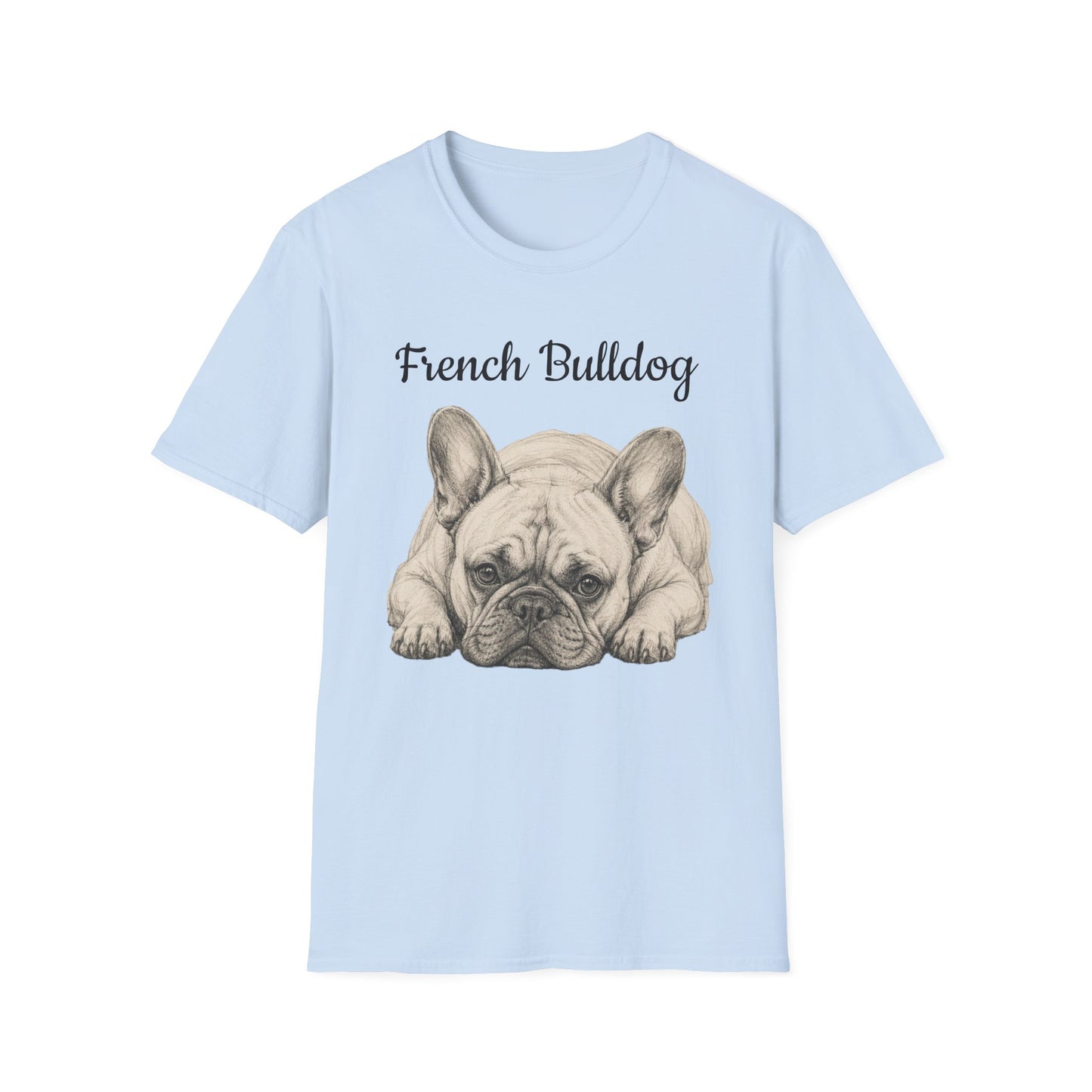 French Bulldog T-Shirt — Vintage Illustration Paw Print Tee