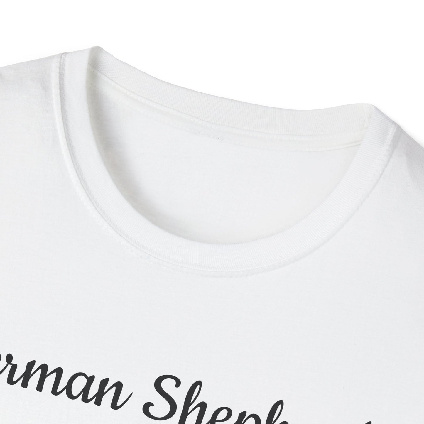 German Shepherd T-Shirt — Realistic Portrait & Breed Story Tee