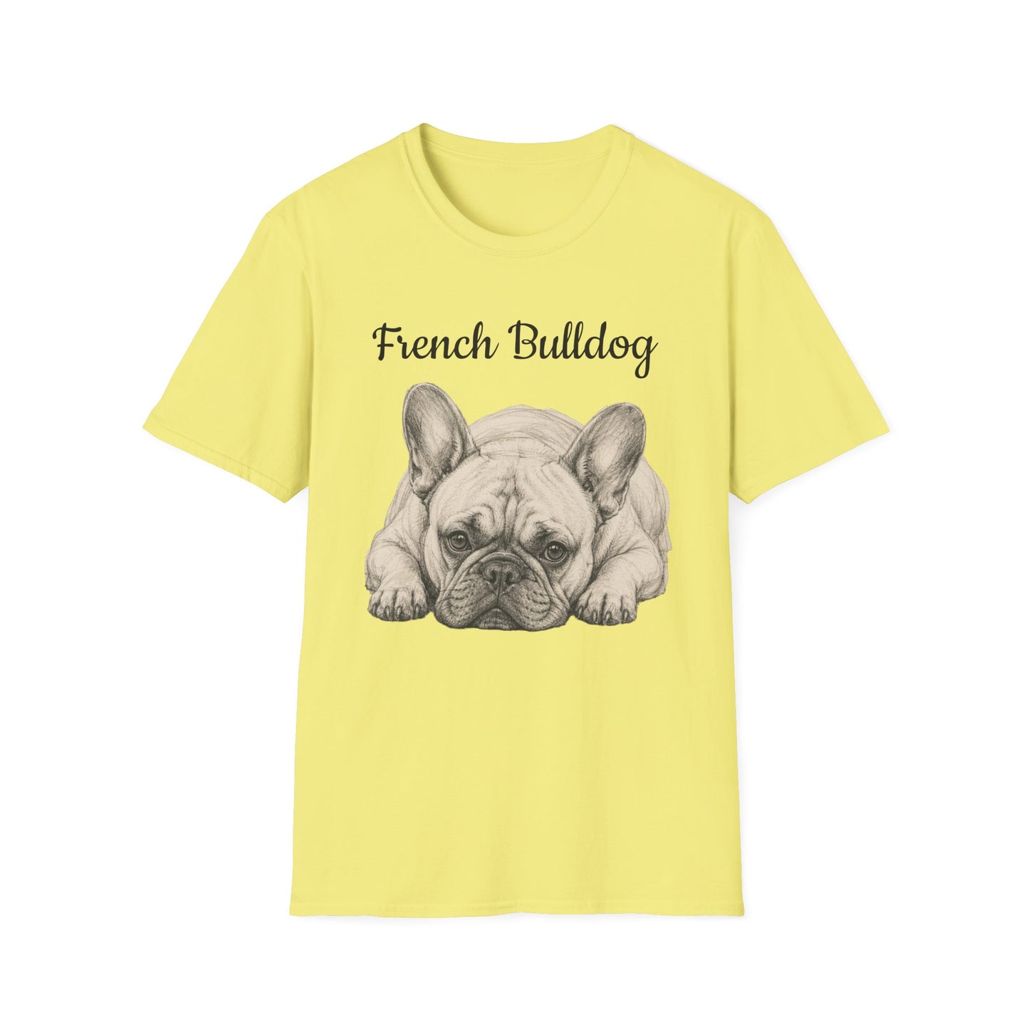 French Bulldog T-Shirt — Vintage Illustration Paw Print Tee