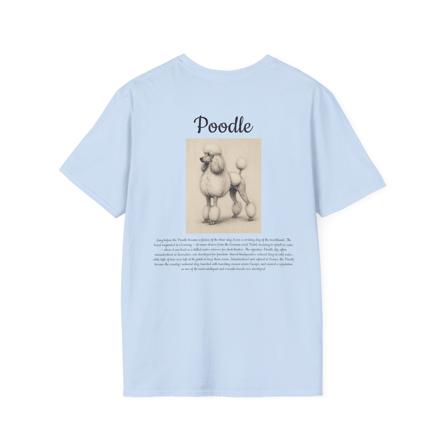Poodle T-Shirt — Vintage Breed Art & History Gift