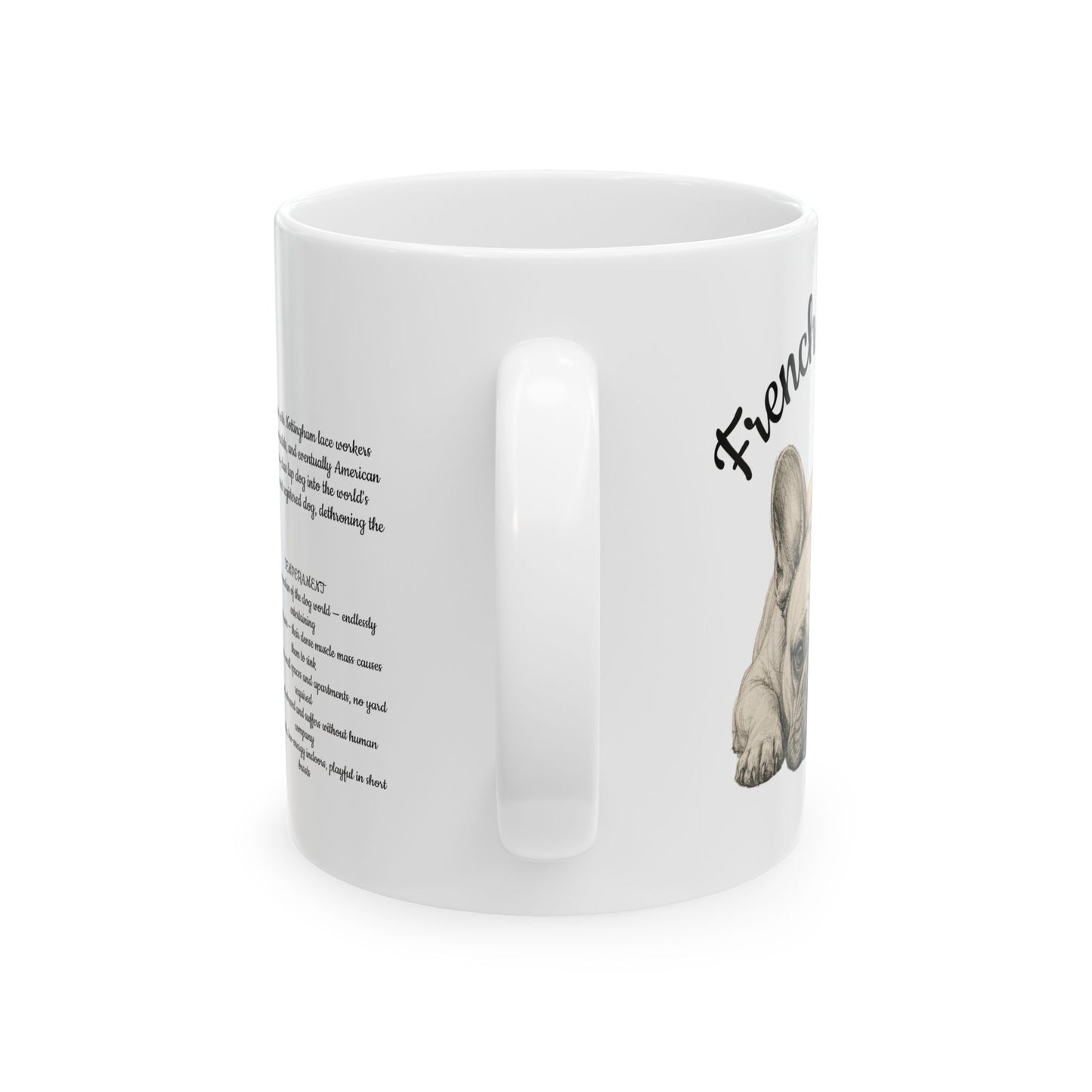 French Bulldog Coffee Mug — Vintage Breed Art & History Gift (11oz/15oz)