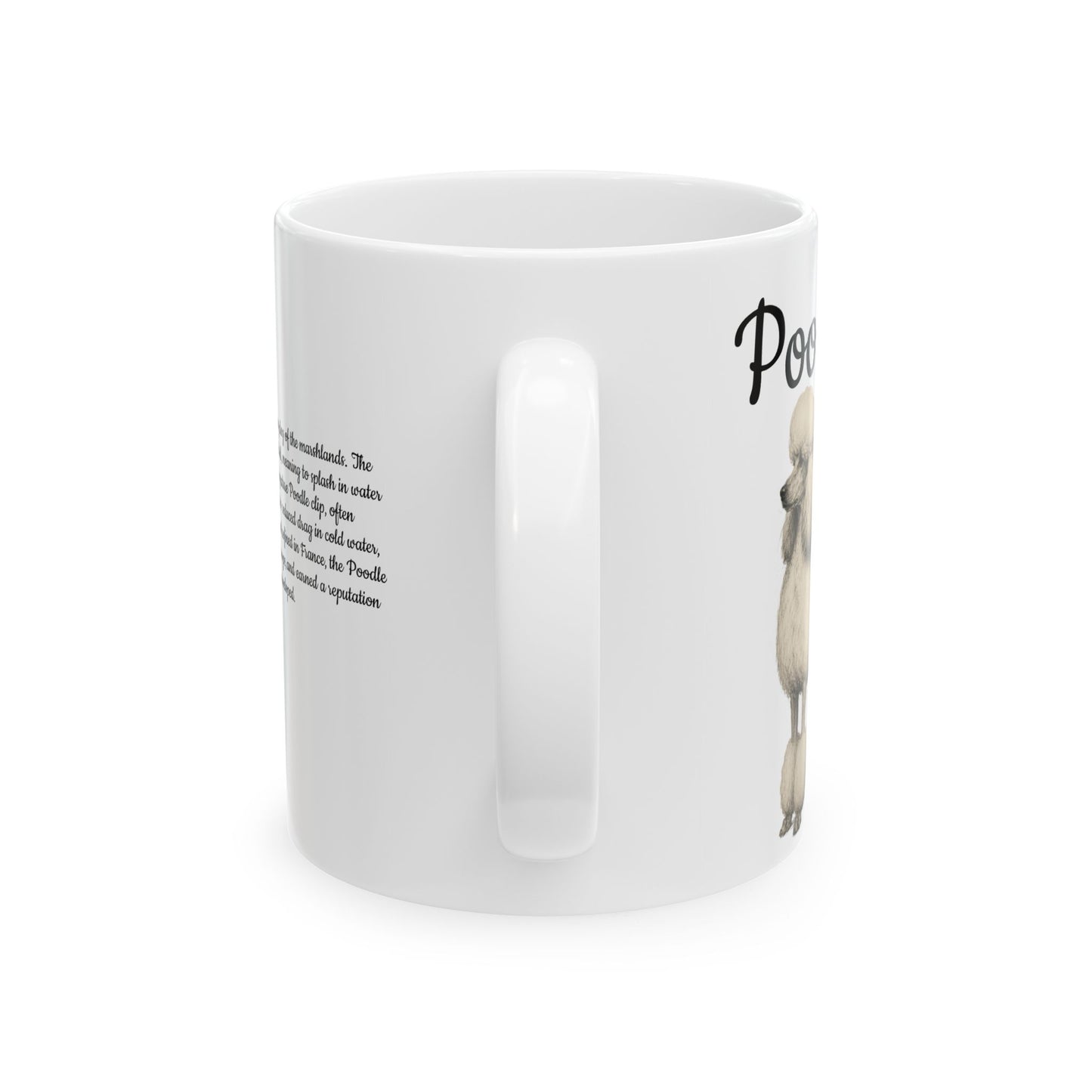 Poodle Coffee Mug — Vintage Breed Art & History Gift (11oz/15oz)
