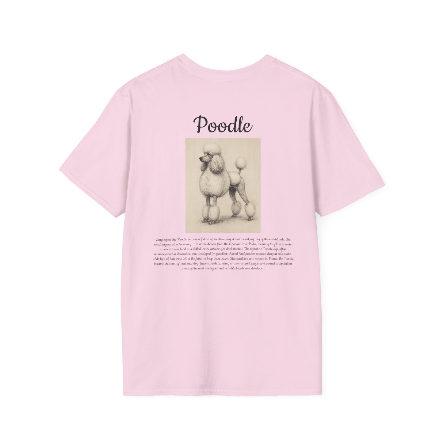 Poodle T-Shirt — Vintage Breed Art & History Gift