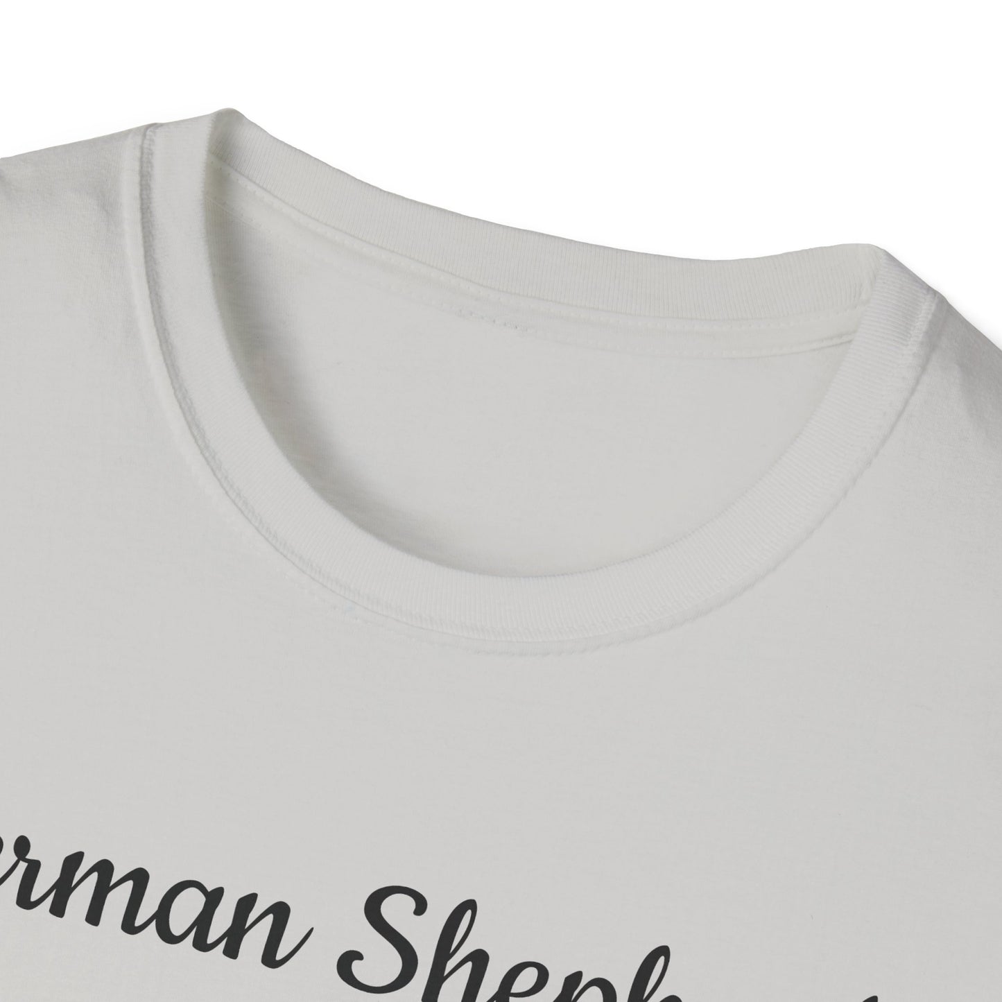 German Shepherd T-Shirt — Realistic Portrait & Breed Story Tee