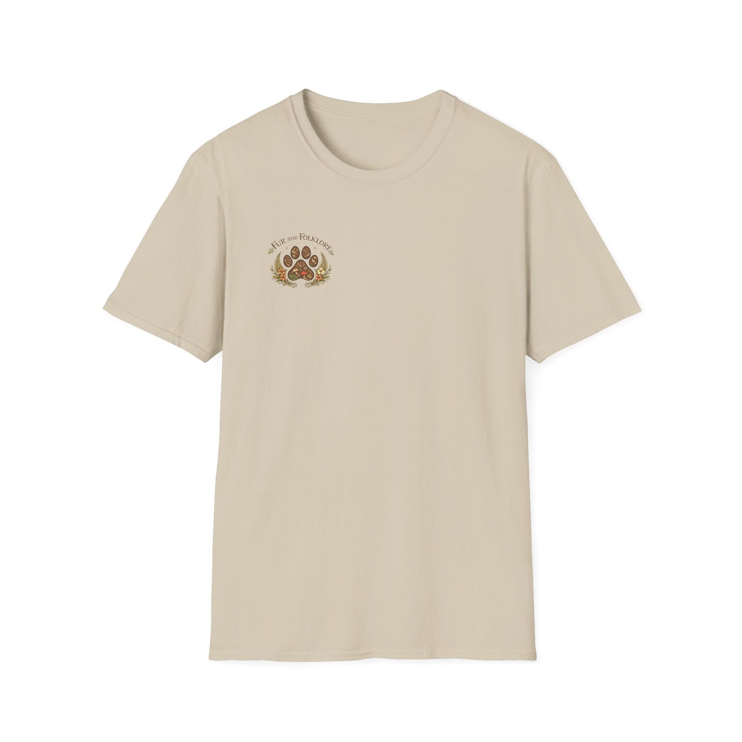 Maine Coon Cat T-Shirt — Vintage Sketch Paw Print Tee