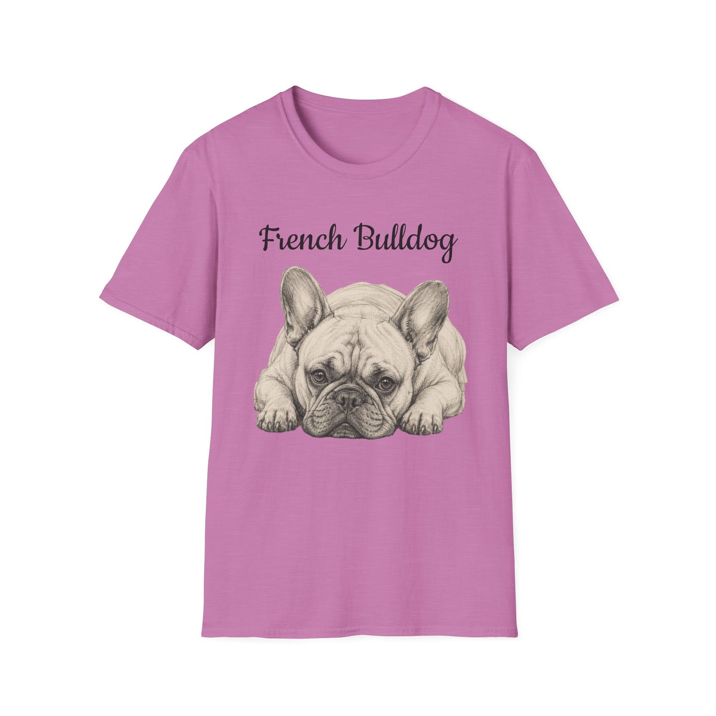 French Bulldog T-Shirt — Vintage Illustration Paw Print Tee