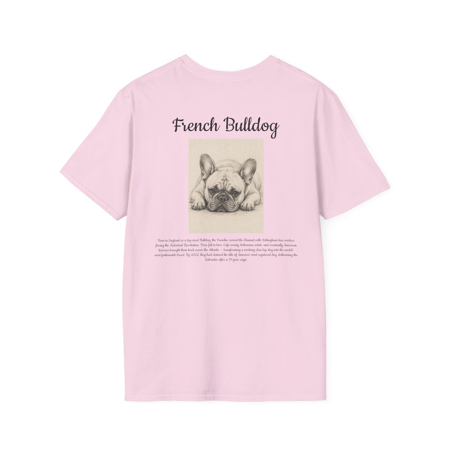 French Bulldog T-Shirt — Vintage Breed Art & History Gift