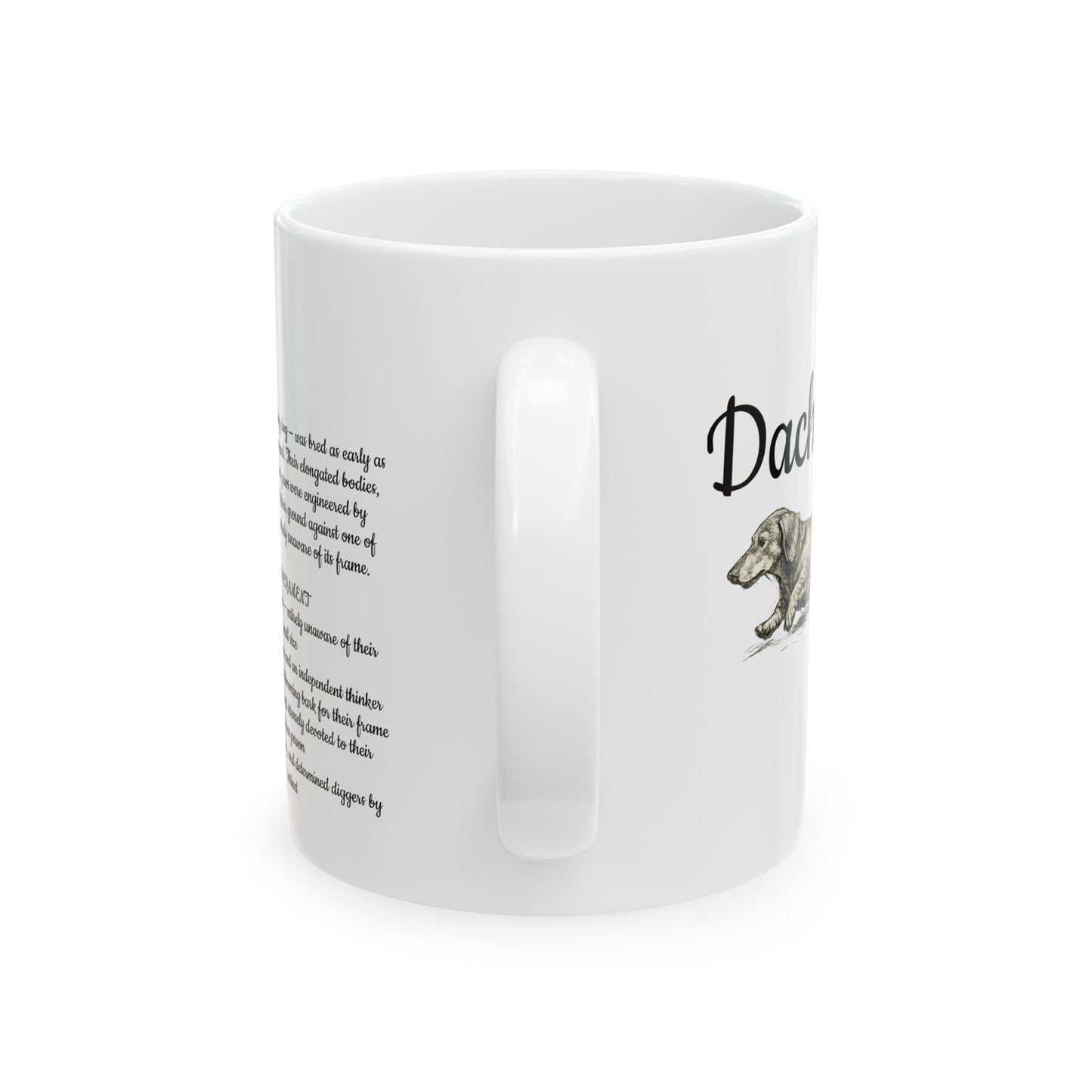 Dachshund Ceramic Mug —Dog Lover Gift (11oz/15oz)
