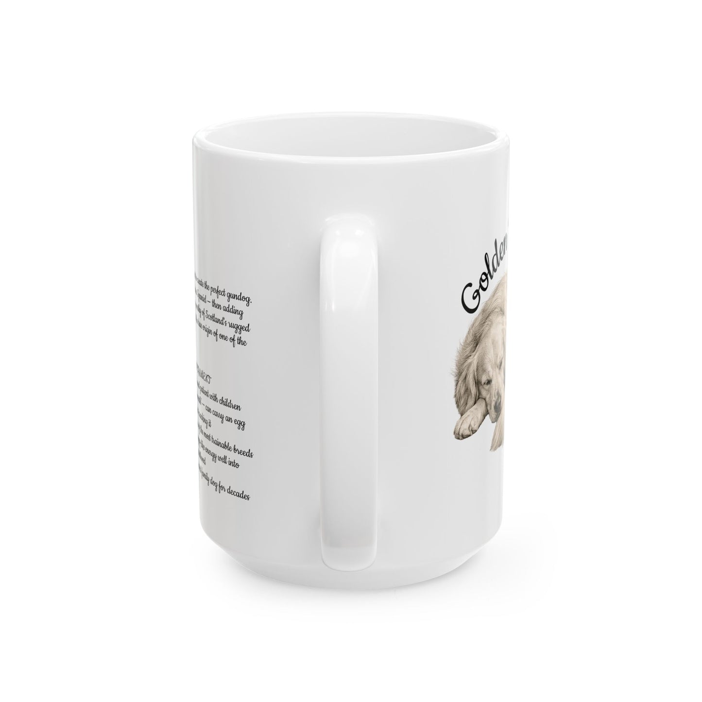Golden Retriever Coffee Mug — Vintage Breed Art & History Gift (11oz/15oz)