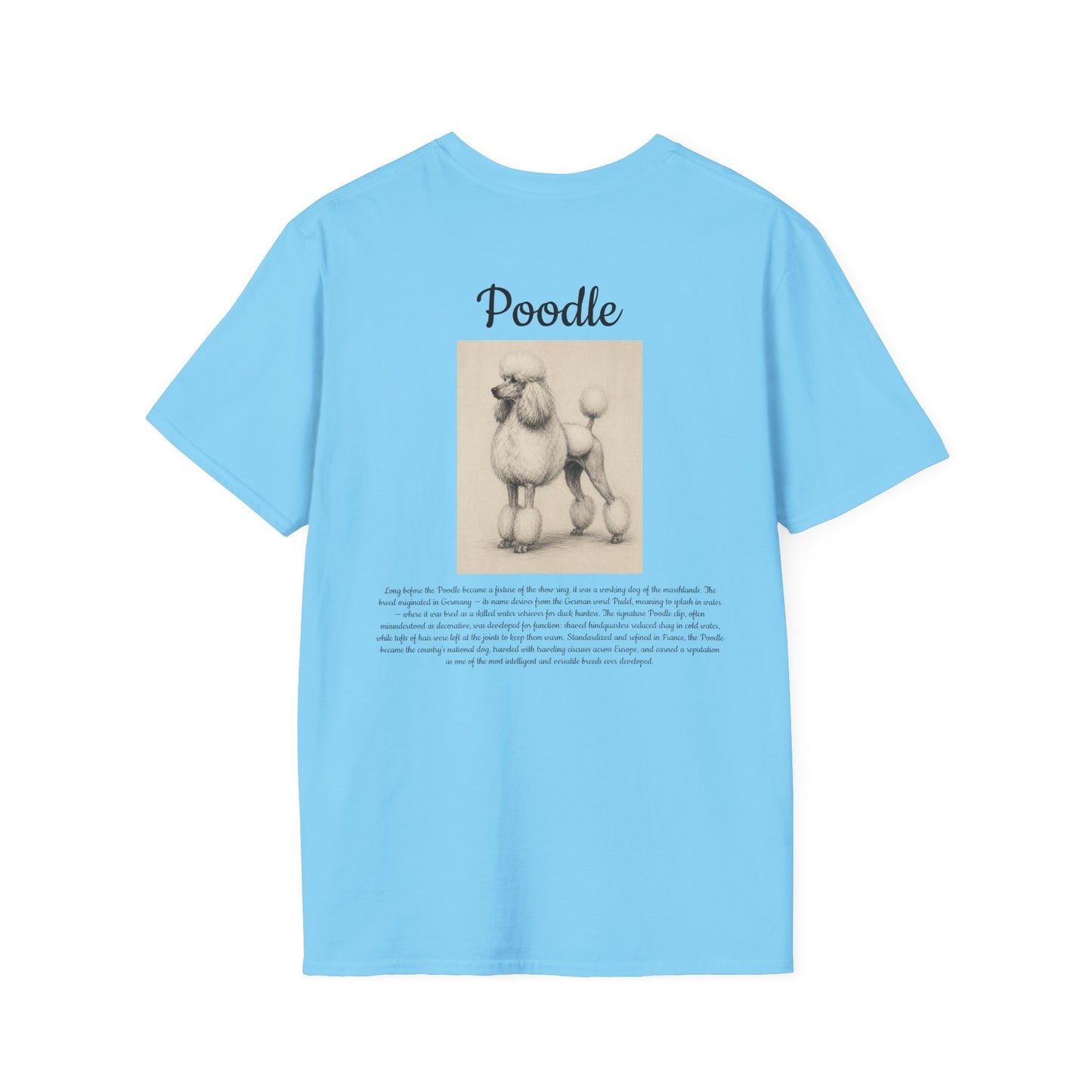 Poodle T-Shirt — Vintage Breed Art & History Gift