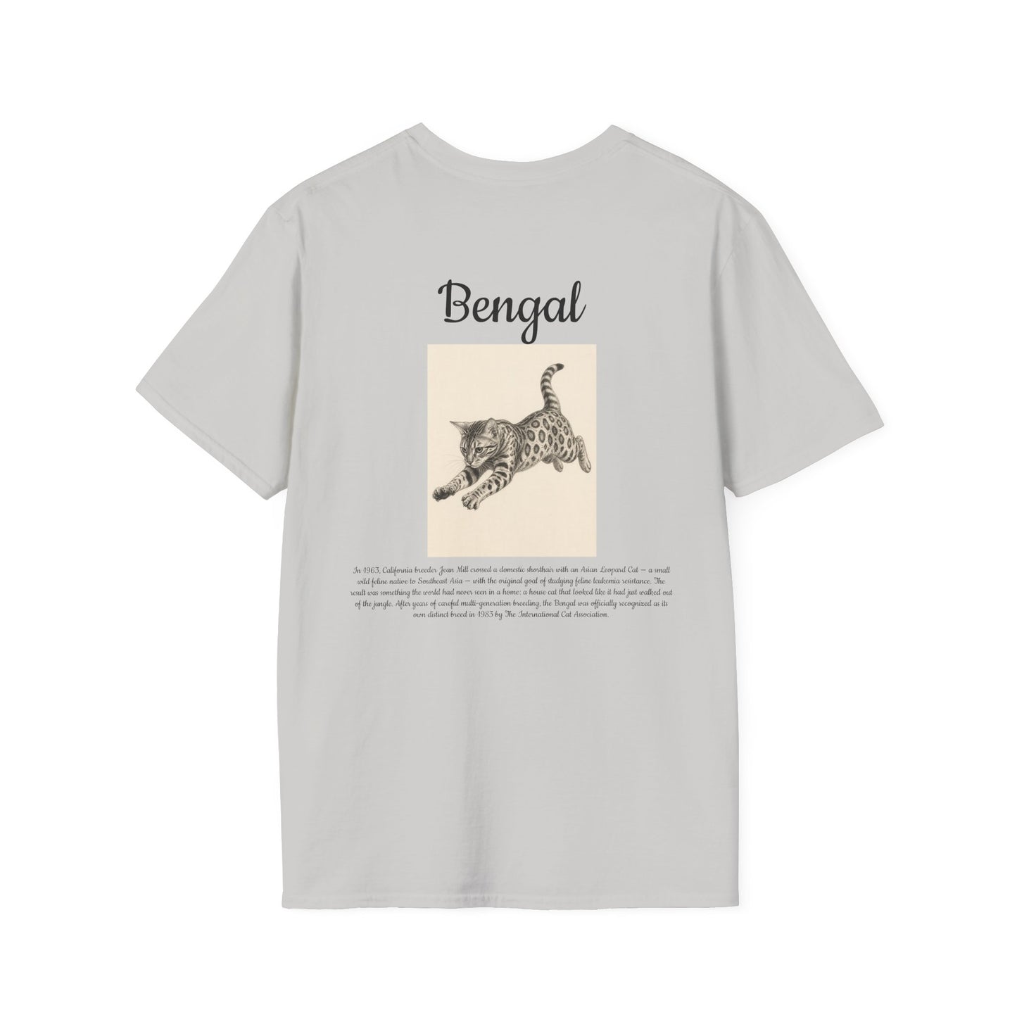 Bengal Cat T-Shirt — Vintage Bengal Illustration Tee