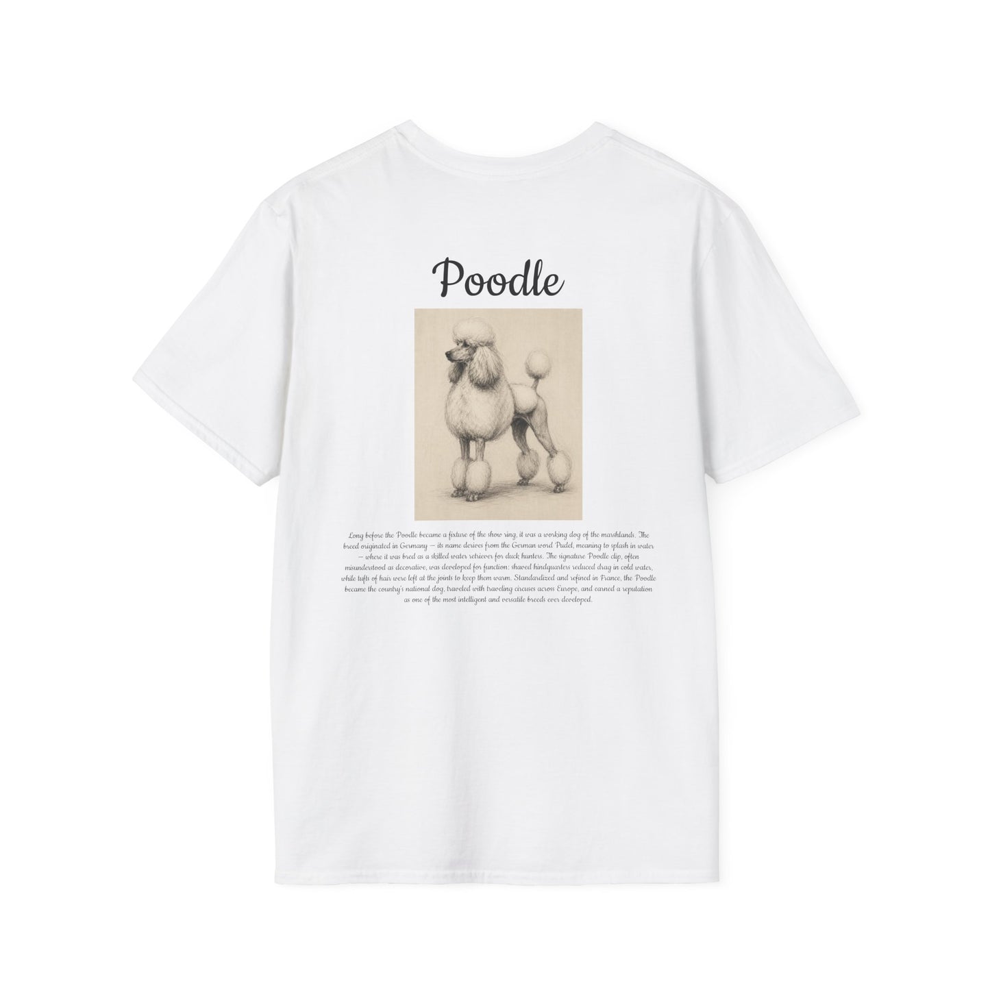 Poodle T-Shirt — Vintage Breed Art & History Gift