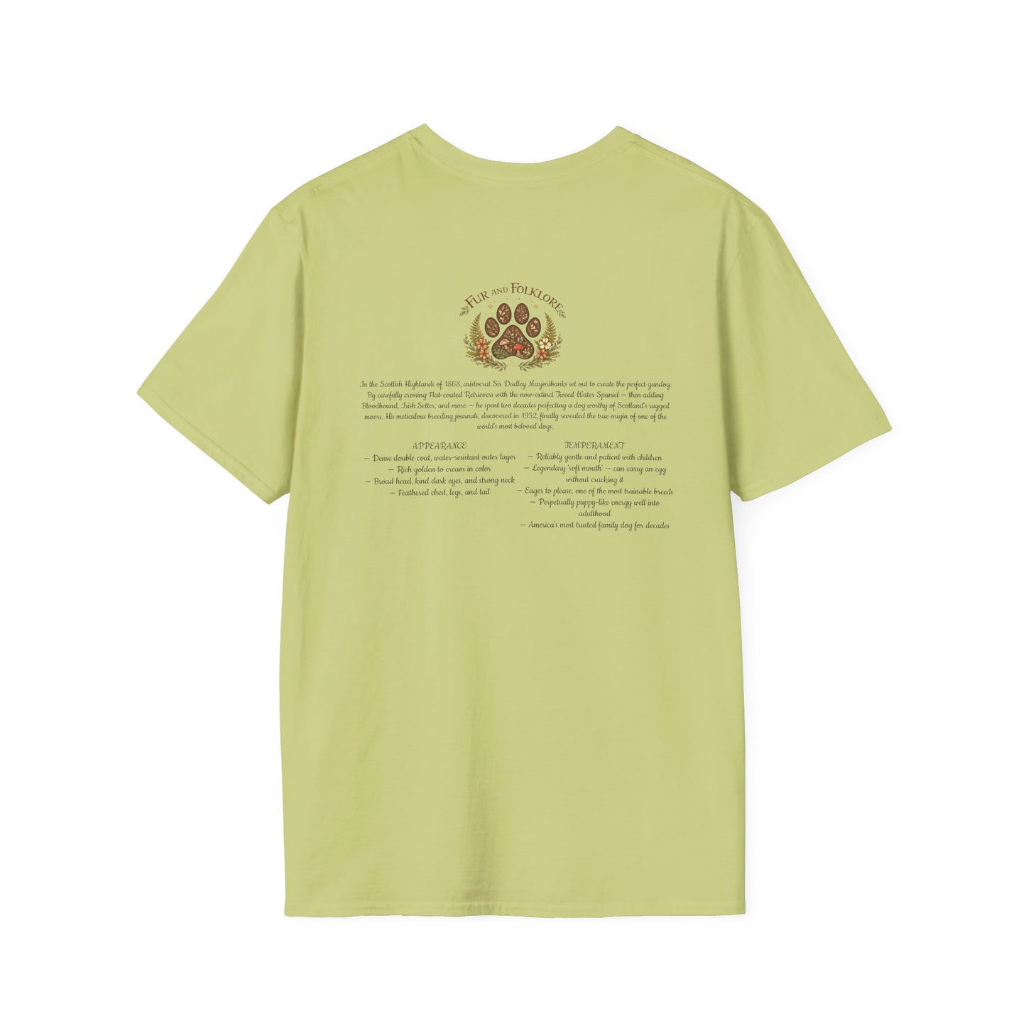 Golden Retriever T-Shirt — Vintage Breed Art & History Gift