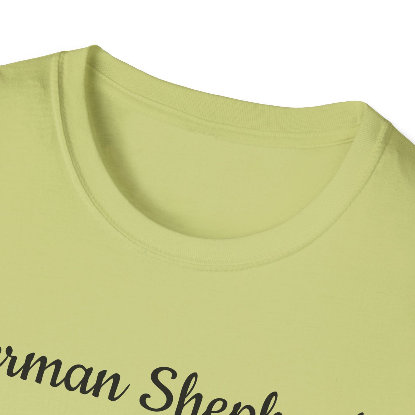German Shepherd T-Shirt — Realistic Portrait & Breed Story Tee