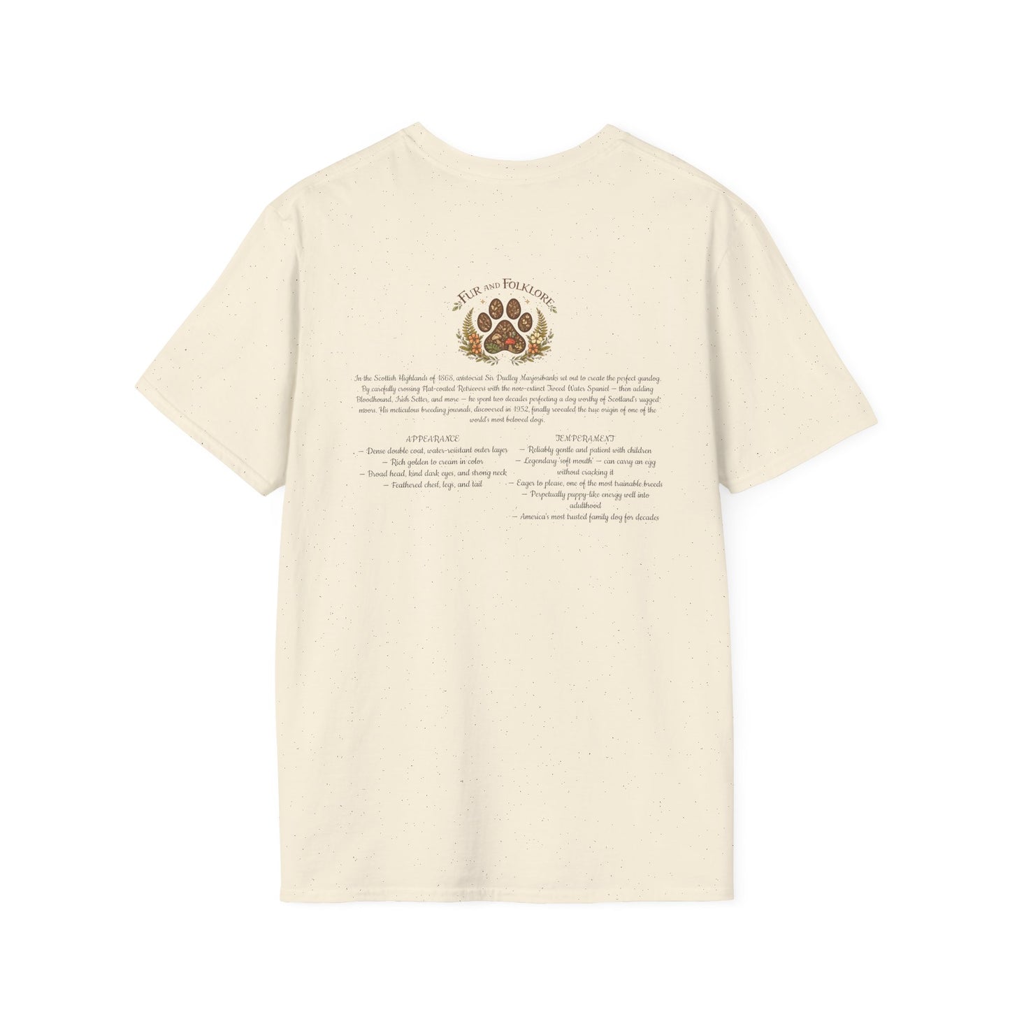 Golden Retriever T-Shirt — Vintage Breed Art & History Gift