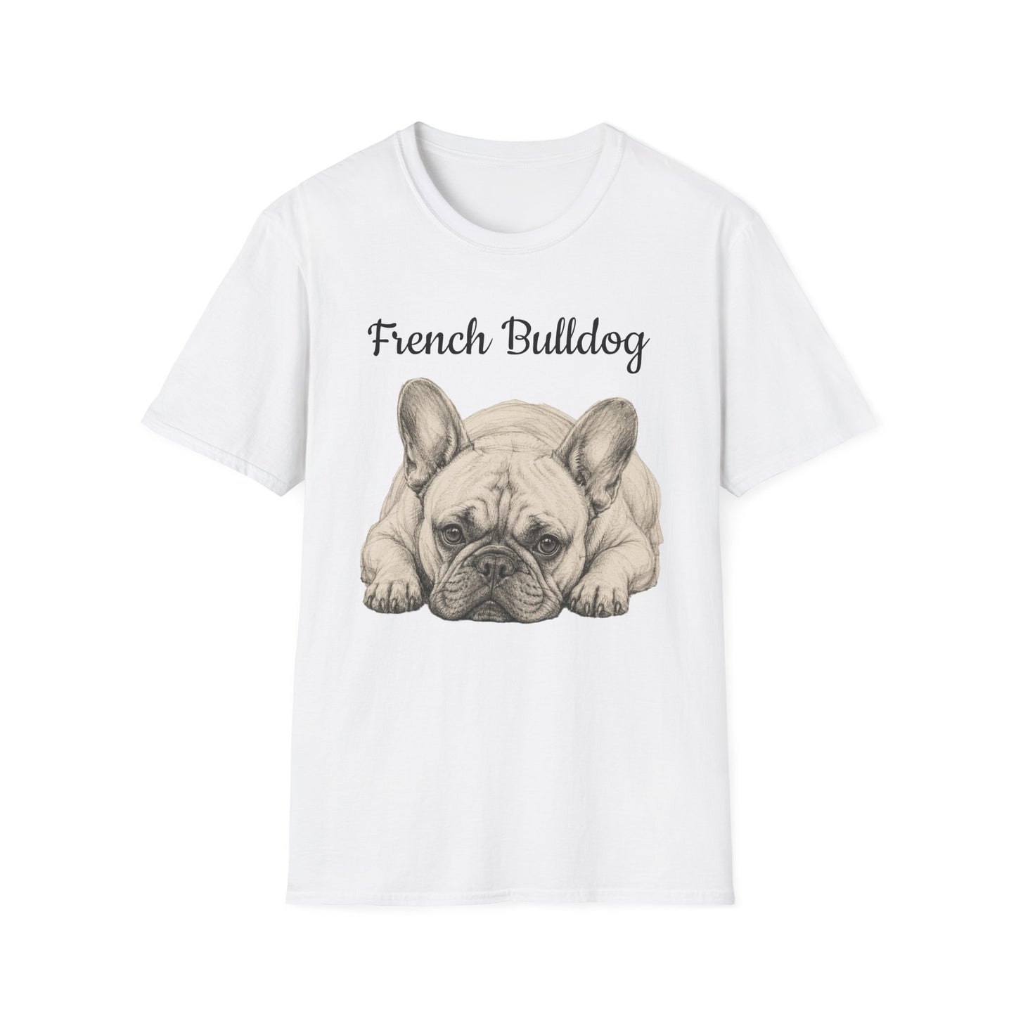 French Bulldog T-Shirt — Vintage Illustration Paw Print Tee