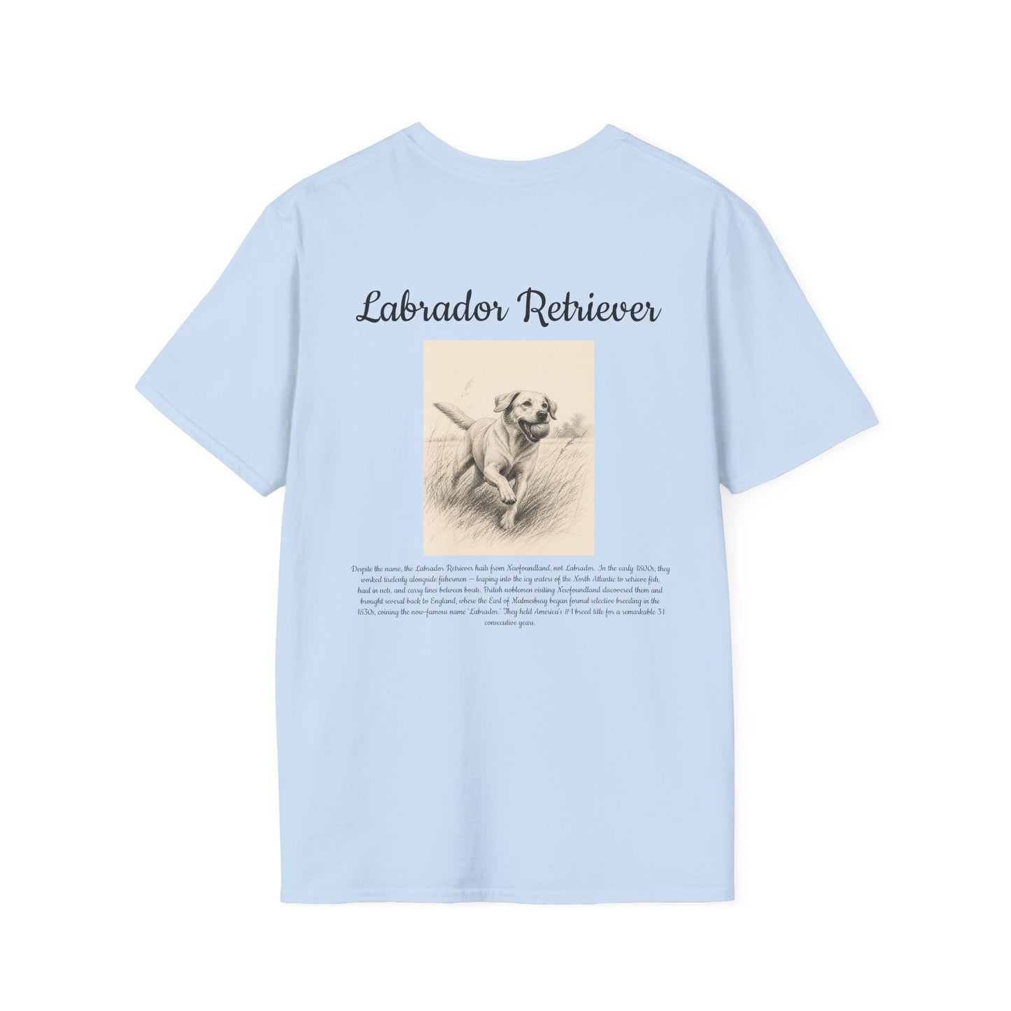 Labrador Retriever T-Shirt — Vintage Breed Art & History Gift