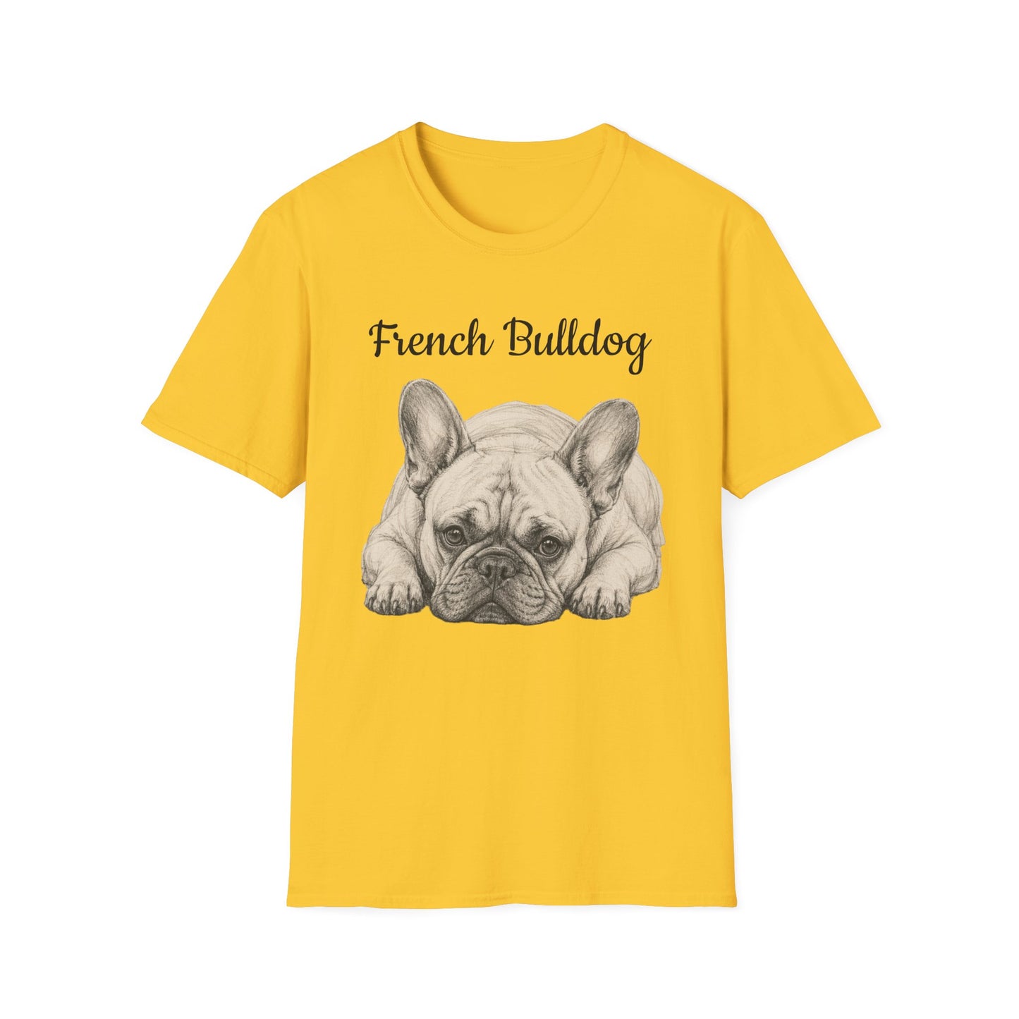 French Bulldog T-Shirt — Vintage Illustration Paw Print Tee