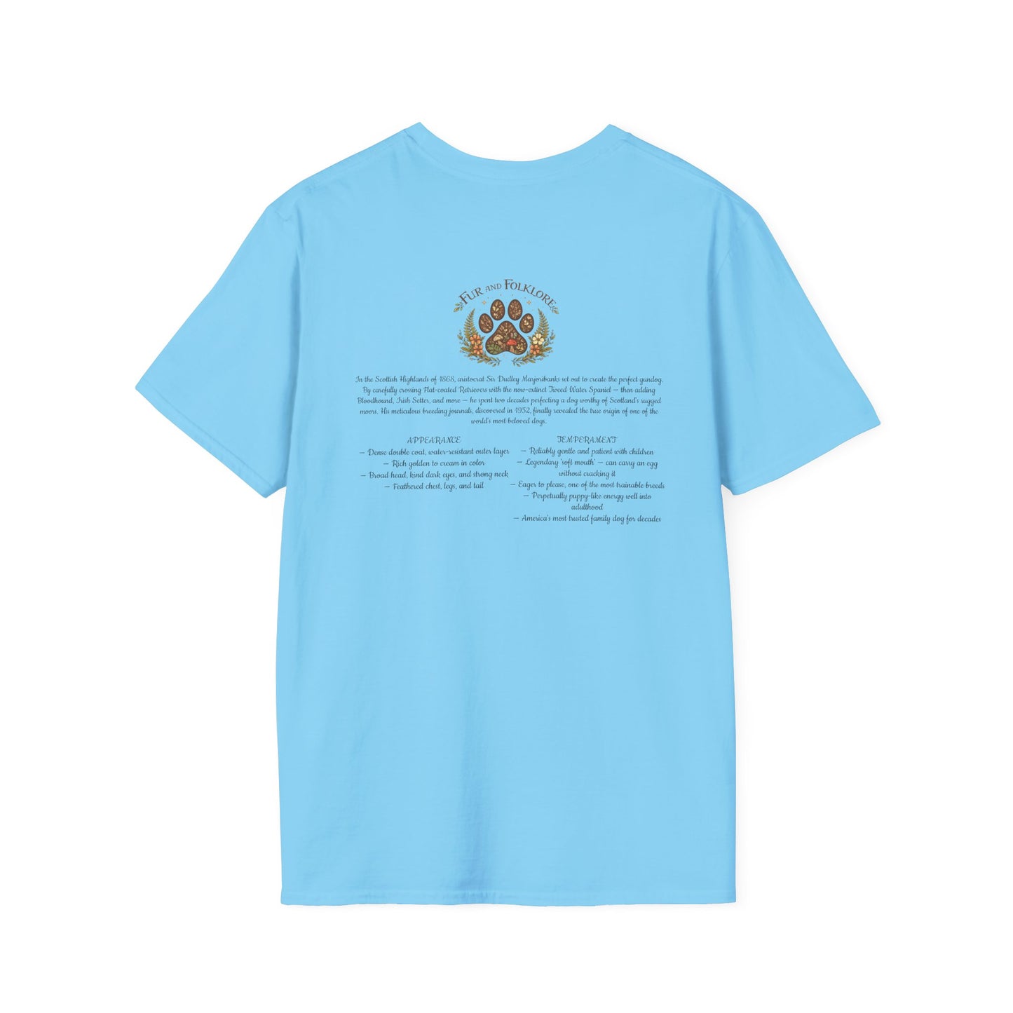 Golden Retriever T-Shirt — Vintage Breed Art & History Gift