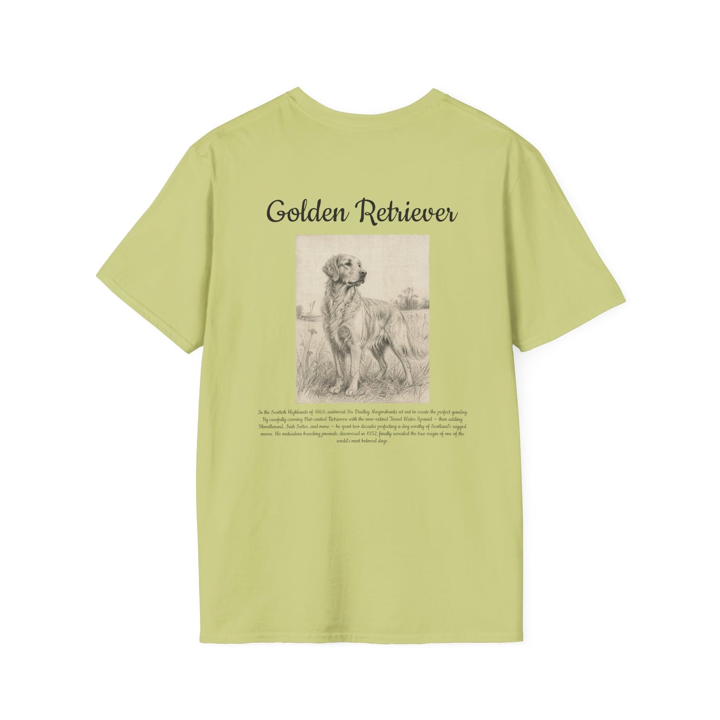 Golden Retriever T-Shirt — Vintage Sketch Breed Tee