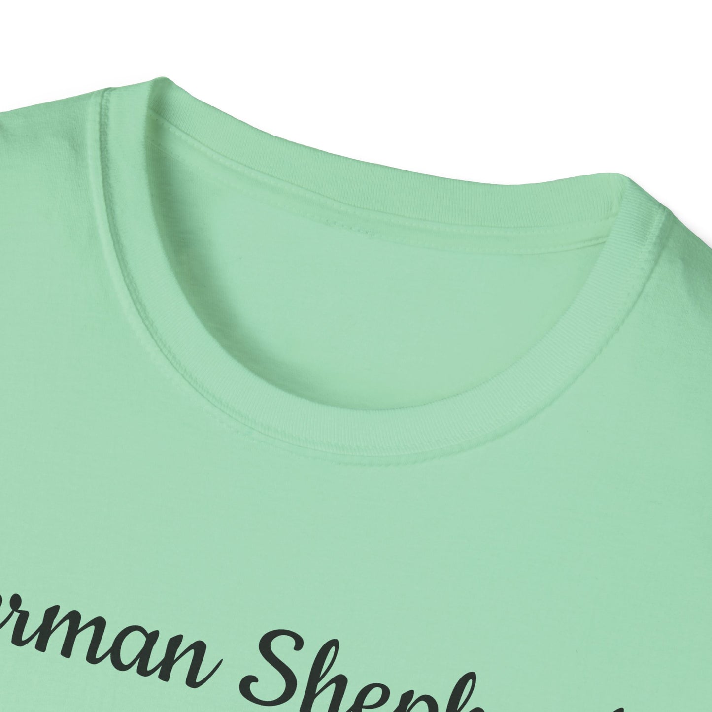 German Shepherd T-Shirt — Realistic Portrait & Breed Story Tee