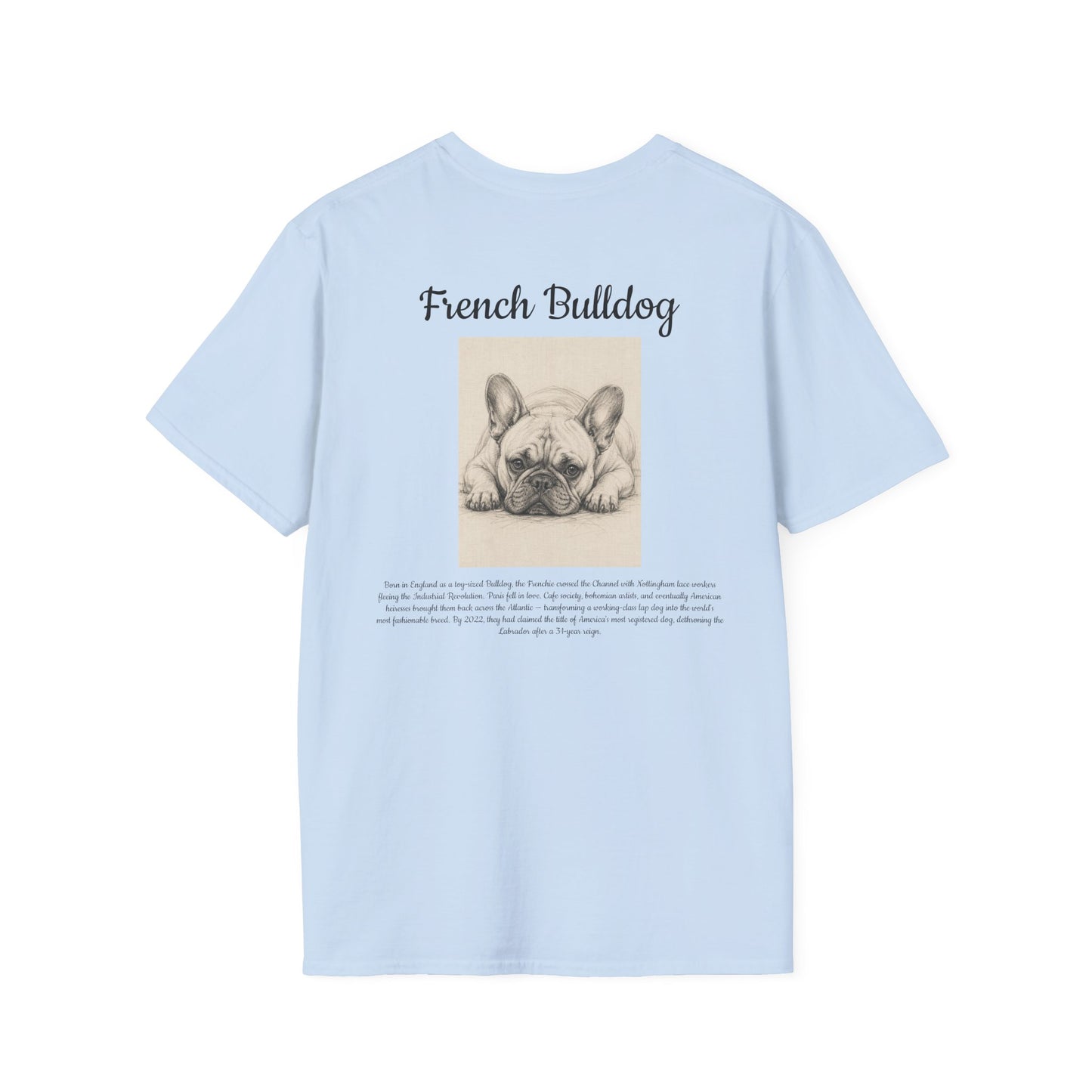 French Bulldog T-Shirt — Vintage Breed Art & History Gift