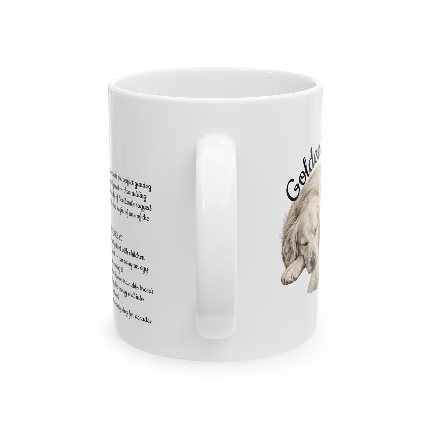 Golden Retriever Coffee Mug — Vintage Breed Art & History Gift (11oz/15oz)