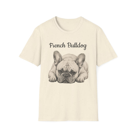 French Bulldog T-Shirt — Vintage Illustration Paw Print Tee