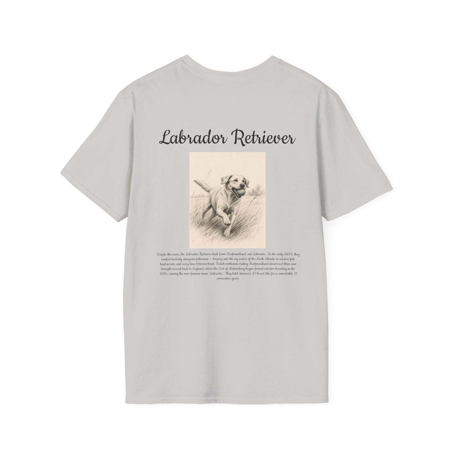 Labrador Retriever T-Shirt — Vintage Breed Art & History Gift